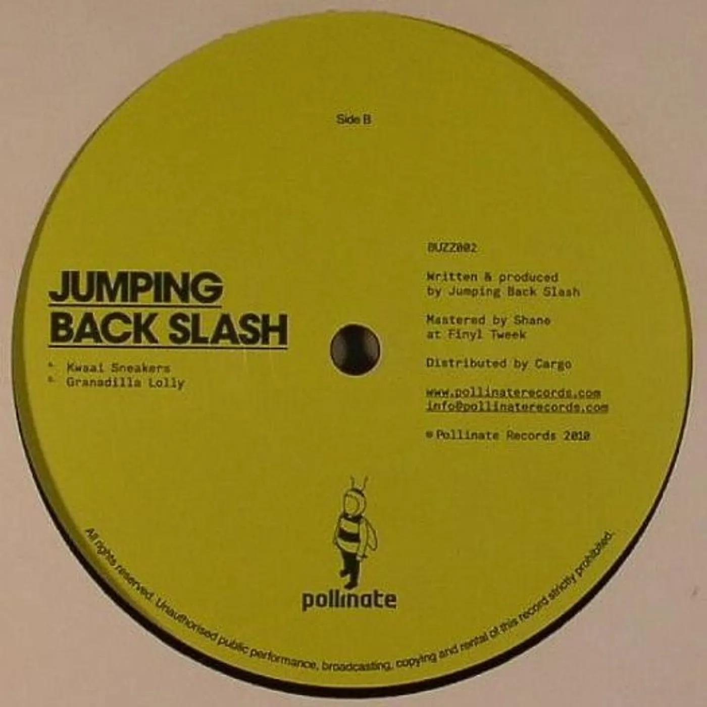 Jumping Back Slash KWAAI SNEAKERS/GRANADILLA LOLLY Vinyl Record