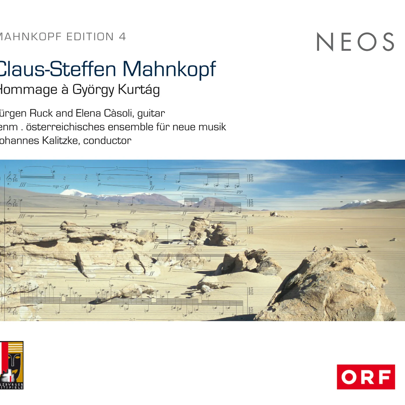 Claus-Steffen Mahnkopf HOMMAGE A GYORGY KURTAG CD