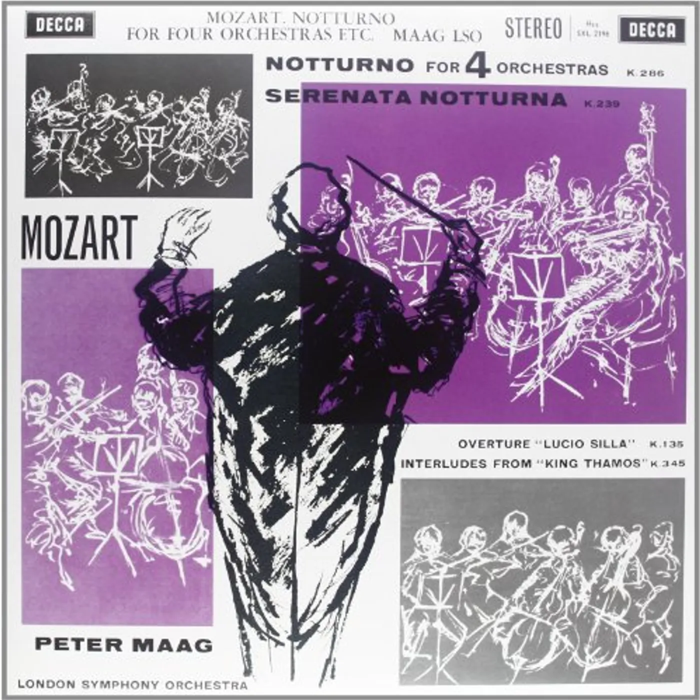 Mozart / Maag NOTTURNO FOR FOUR ORCHESTRAS Vinyl Record