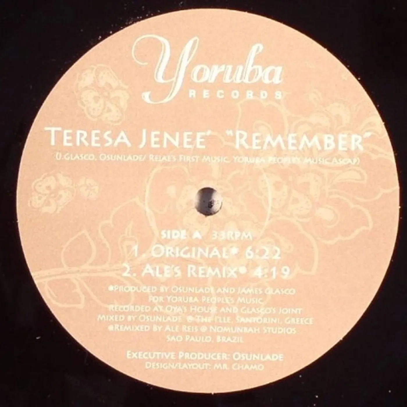 Teresa Jenee REMEMBER Vinyl Record - UK Release