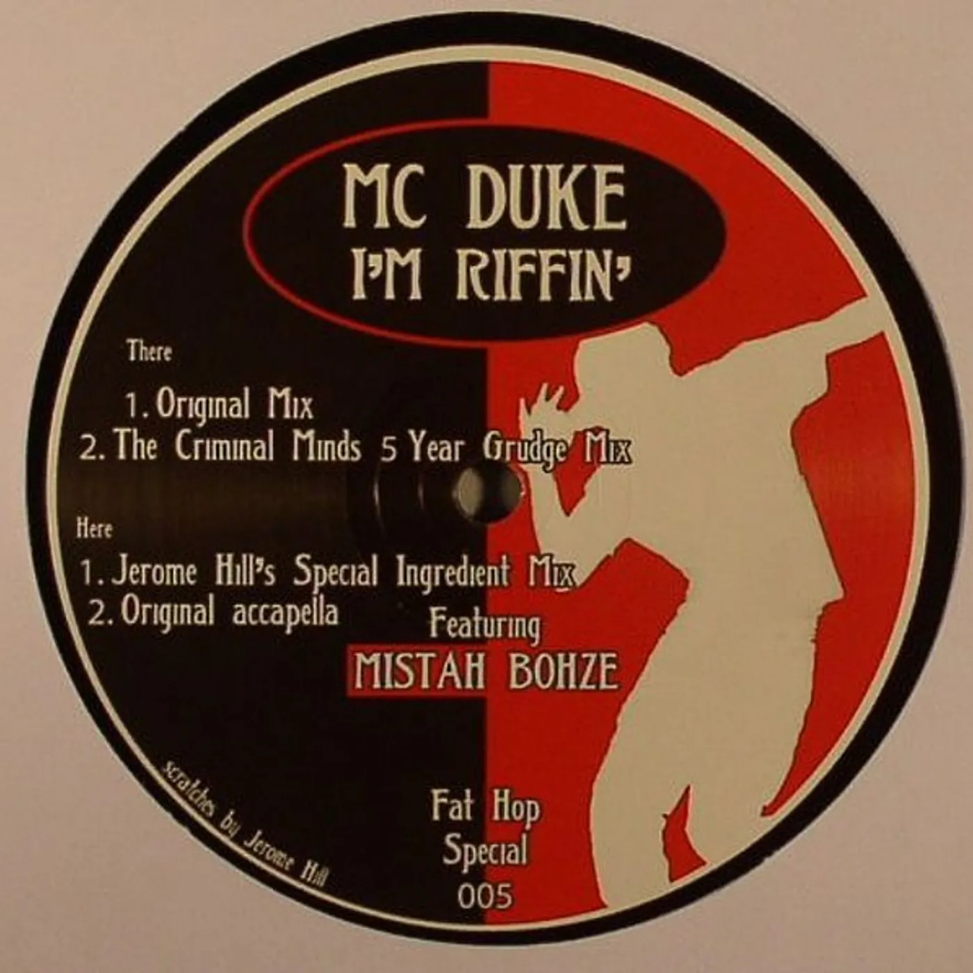 MC Duke I'M RIFFIN' (THE FAT HOP REMIXES) Vinyl Record - UK Release