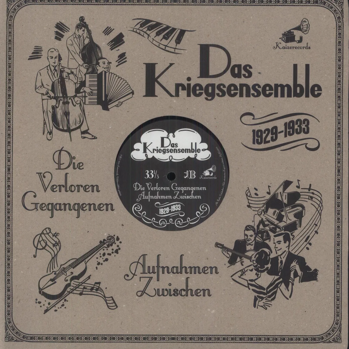 Das Kriegsensemble DIE VERLOREN GEGANGENEN AUFNAHMEN ZWISCHEN-LP Vinyl Record
