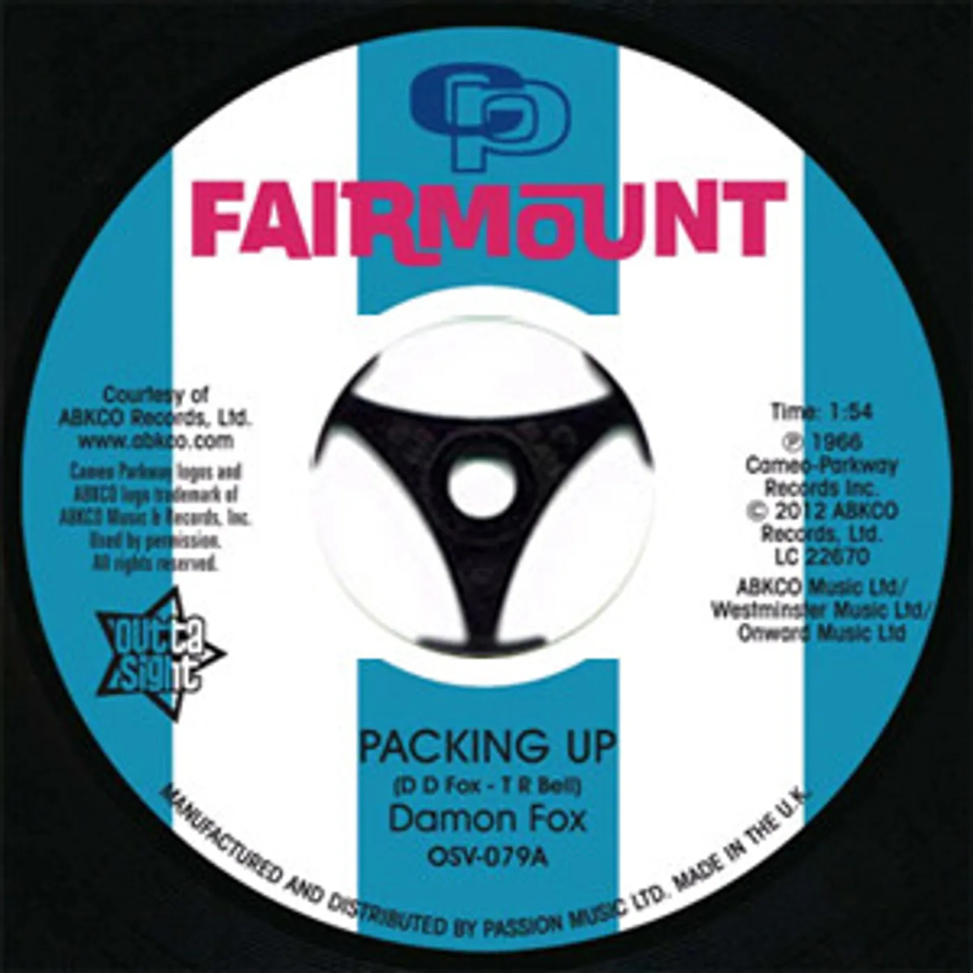 Damon Eddie Jones Fox PACKING UP/GIVE ME GOOD LOVIN' Vinyl Record
