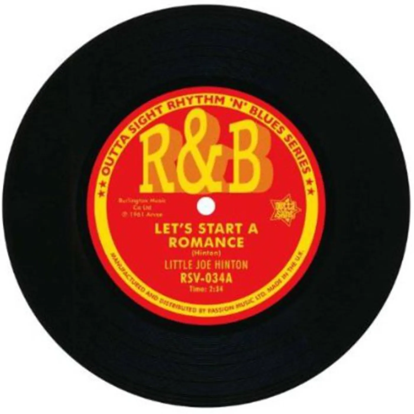 Little Joe Hinton LET'S START A ROMANCE/I WON'T BE YOUR FOOL Vinyl Record