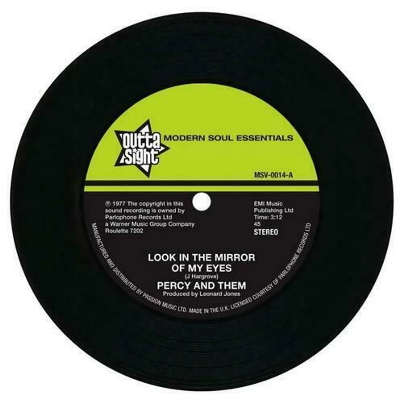 Percy and Them Look In The Mirror Of My Eyes Vinyl Record
