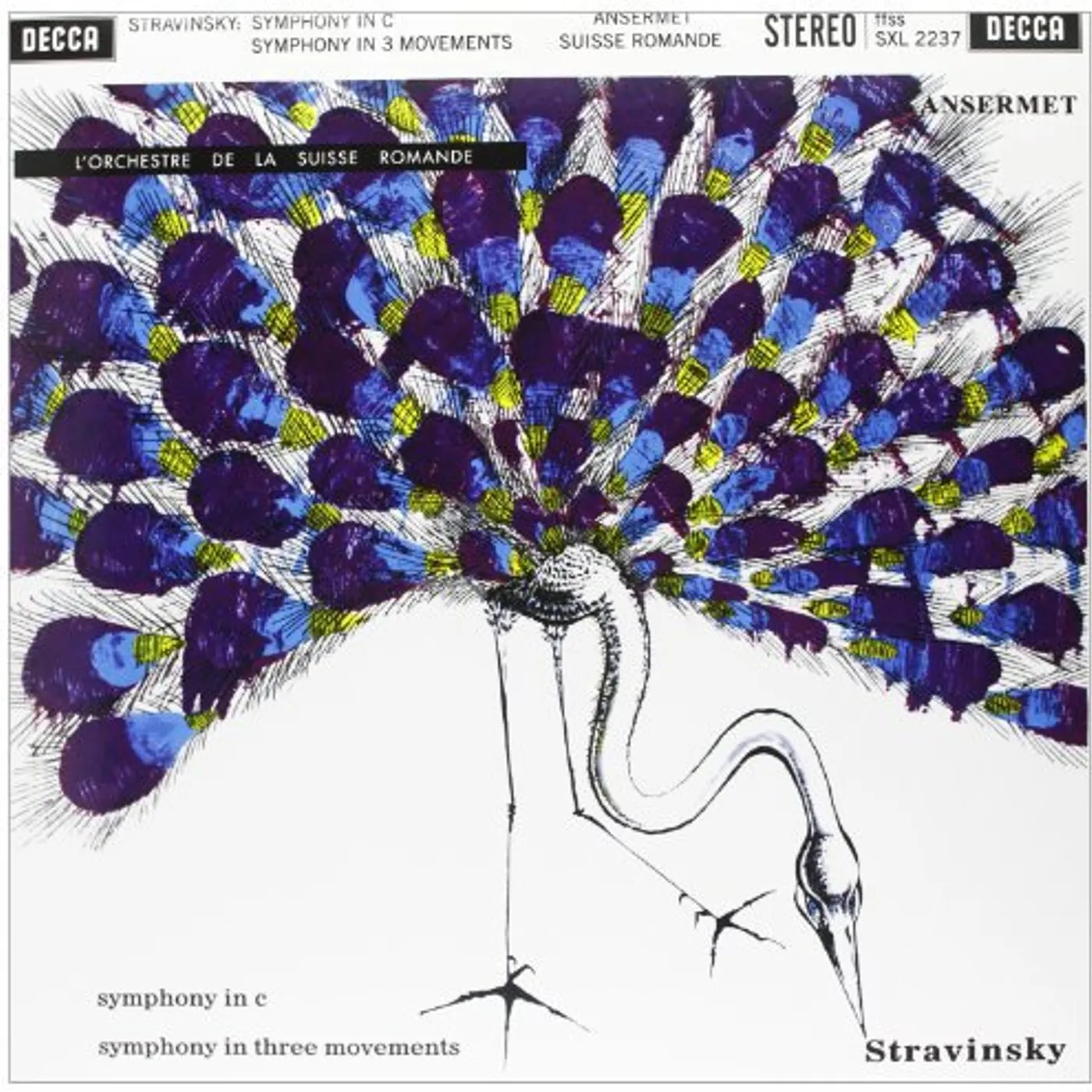 Stravinsky / Ansermet SYMPHONIES Vinyl Record