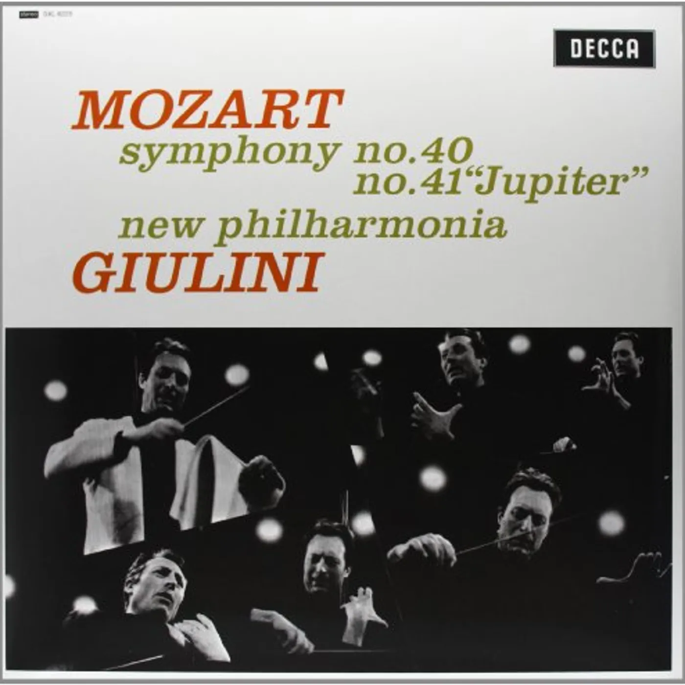 Mozart / Giulini SYMPHONIES 40 & 41 Vinyl Record