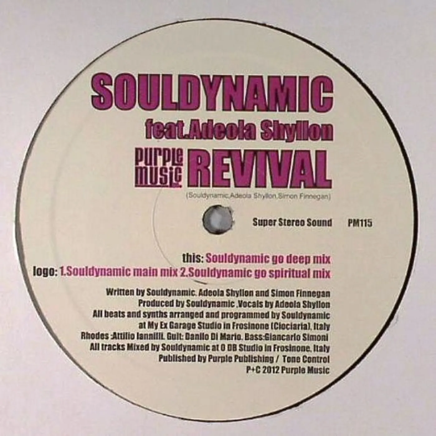 Souldynamic REVIVAL Vinyl Record - UK Release