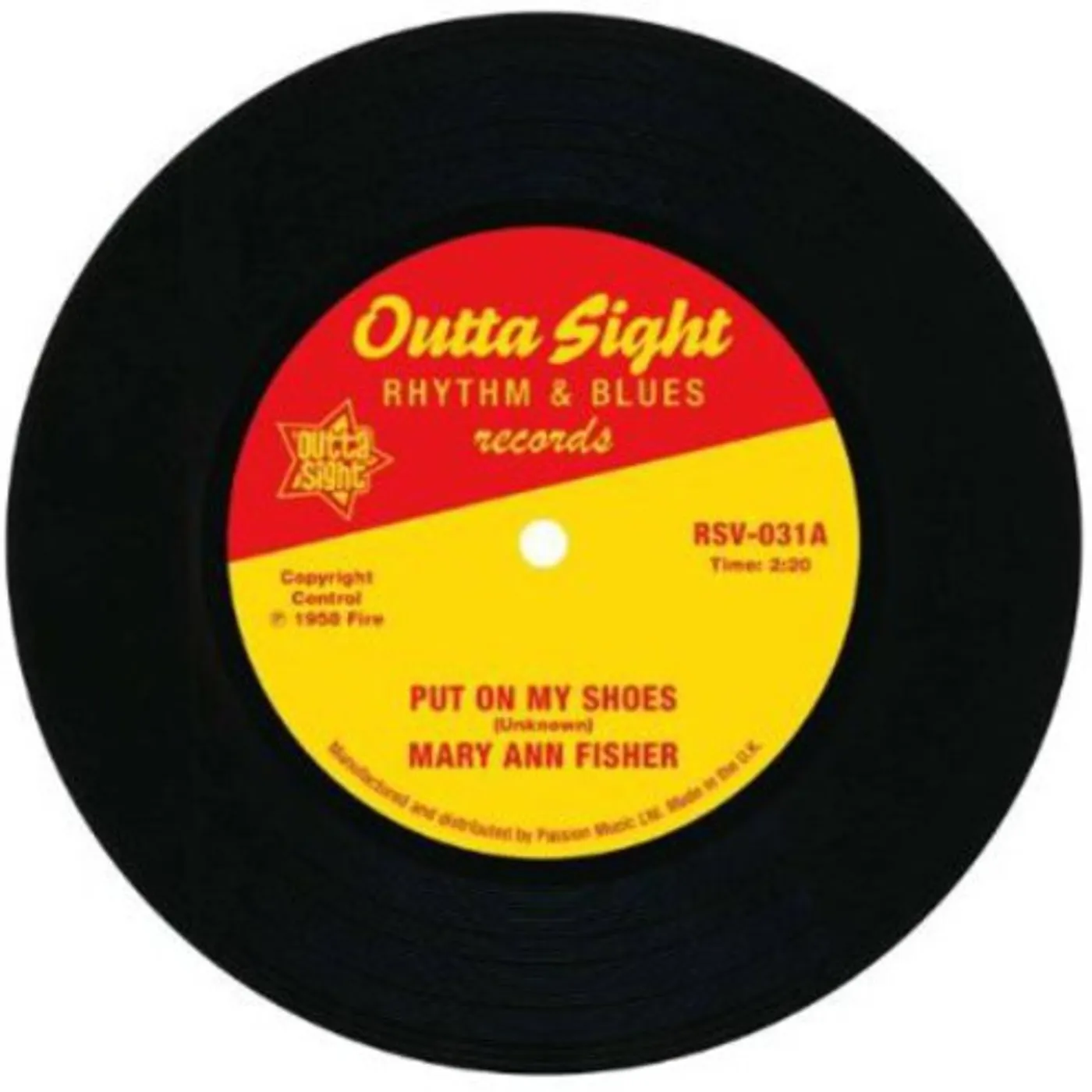 Mary Ann/Faye Adams Fisher PUT ON MY SHOES/THE HAMMER KEEPS A KNOCKIN' Vinyl Record