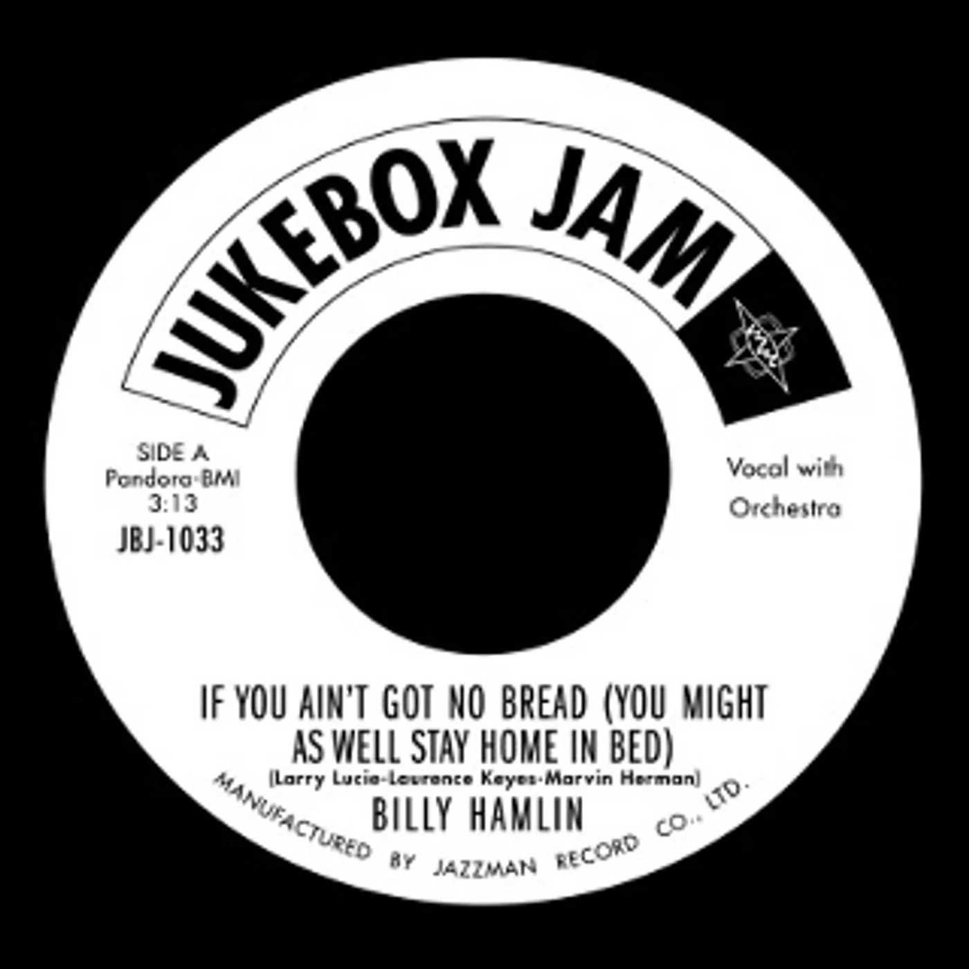 Billy Hamlin IF YOU AIN'T GOT NO BREAD (YOU MIGHT AS WELL STAY Vinyl Record
