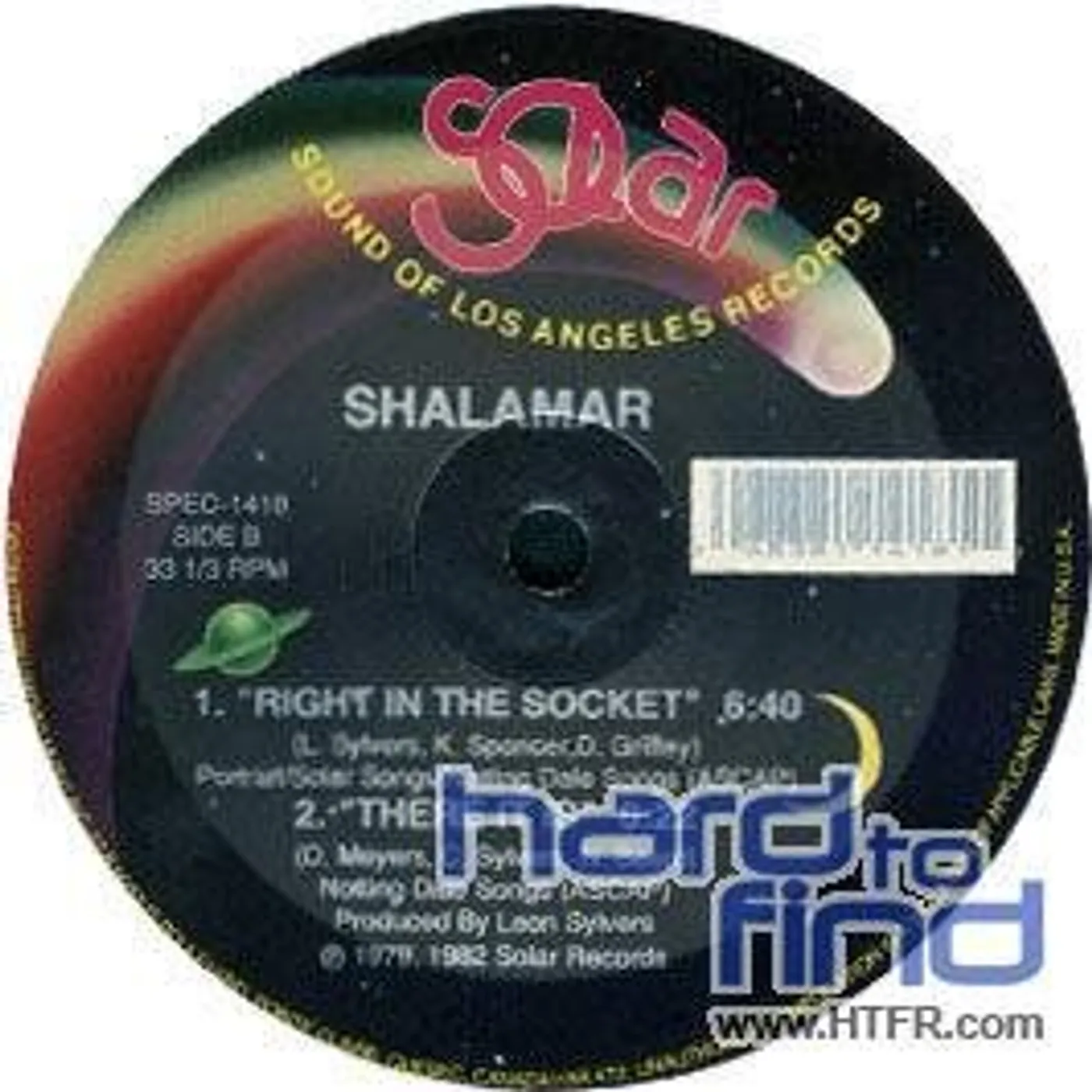 Shalamar TAKE THAT TO THE BAN/RIGHT IN THE SOCKET Vinyl Record