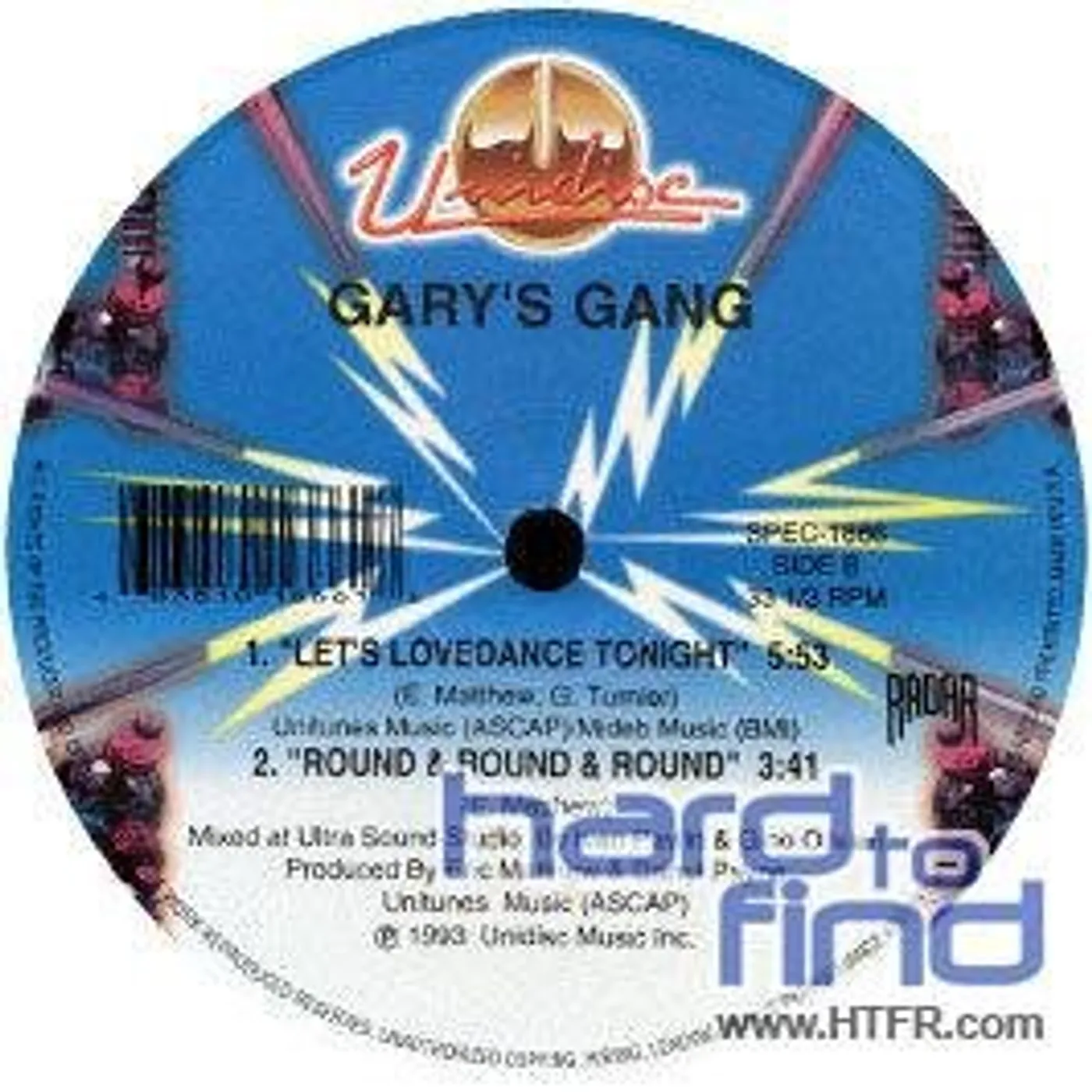 Gary's Gang KEEP ON DANCIN/LETS LOVEDANCE TONIGHT Vinyl Record