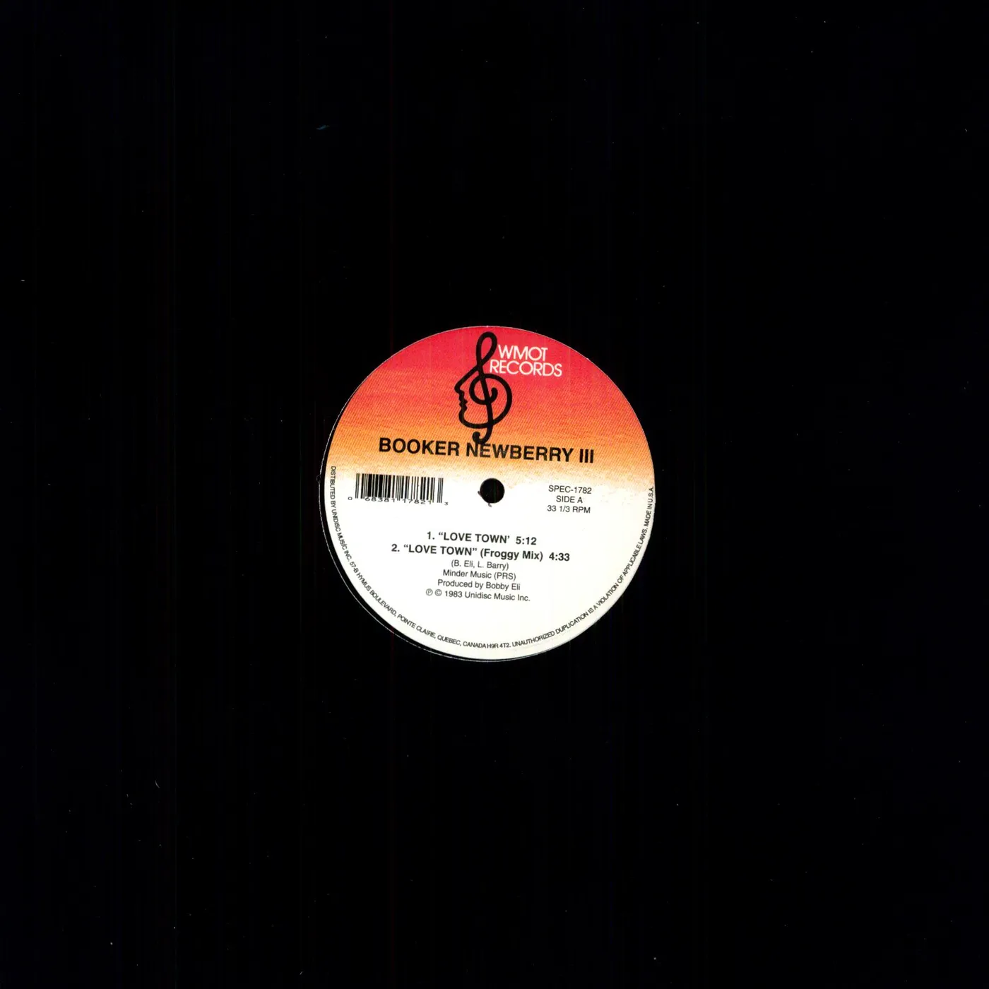 Booker Newberry III LOVE TOWN/ATTITUDE Vinyl Record
