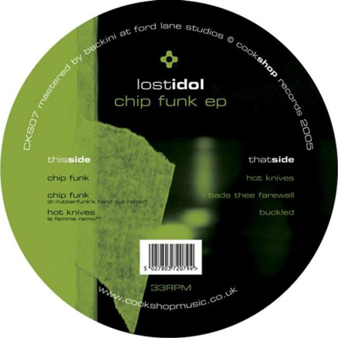 Lost Idol CHIP FUNK EP Vinyl Record - UK Release
