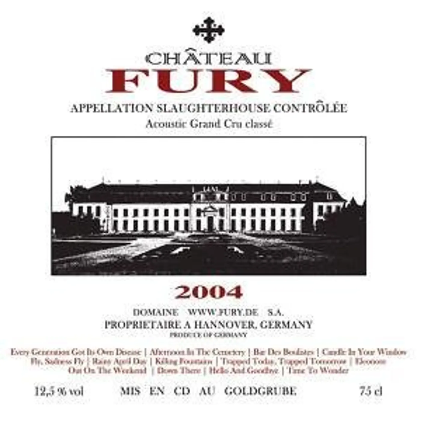 Fury In The Slaughterhouse ACOUSTIC GRAND CRU CLASSE CD