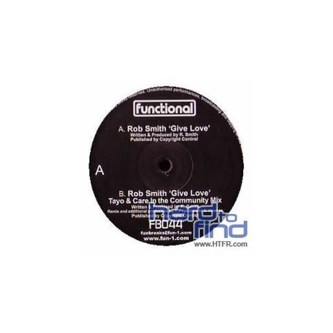Rob Smith GIVE LOVE Vinyl Record