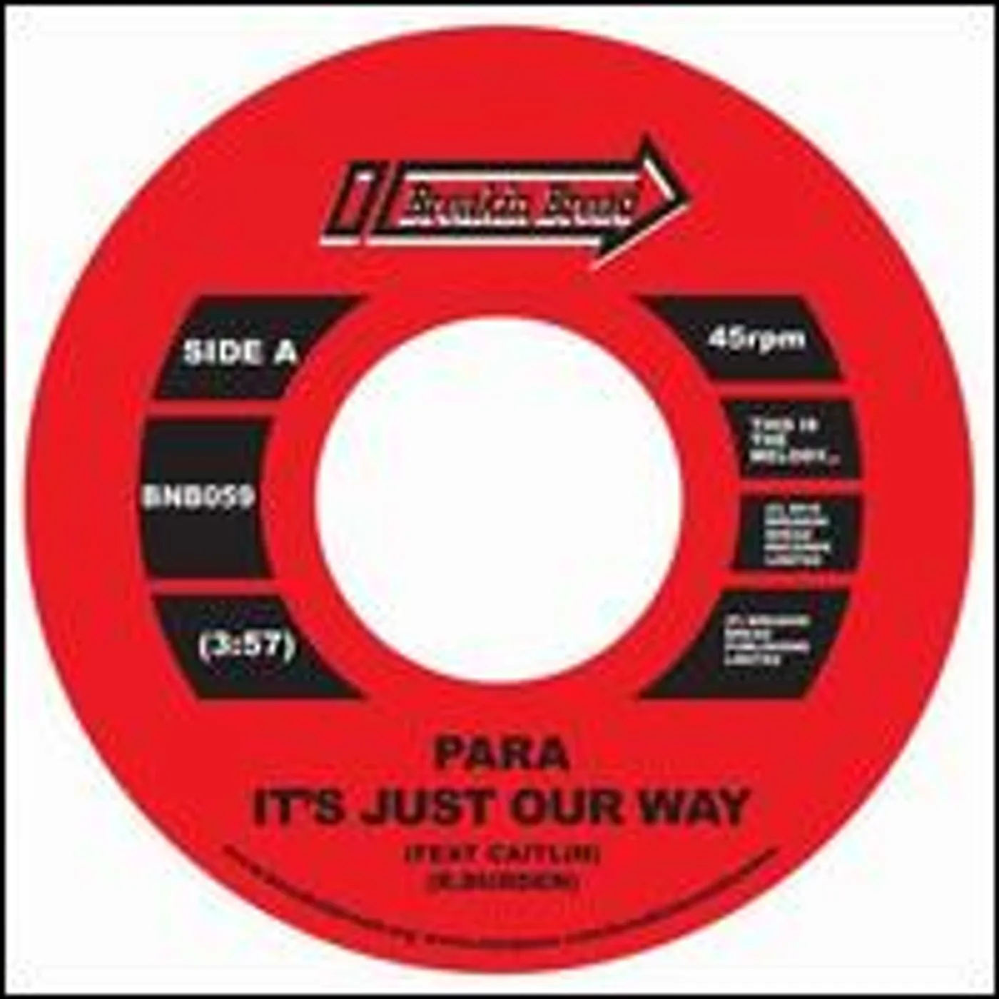 IT'S JUST OUR WAY/PARADEE Vinyl Record - UK Release