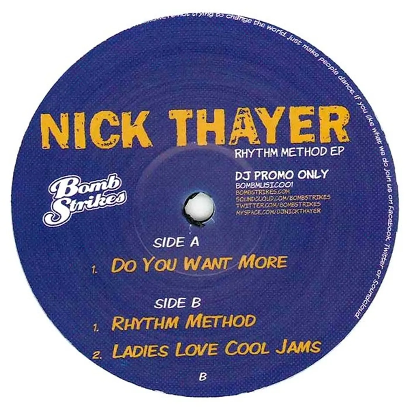 Nick Thayer RHYTHM METHOD EP Vinyl Record - UK Release