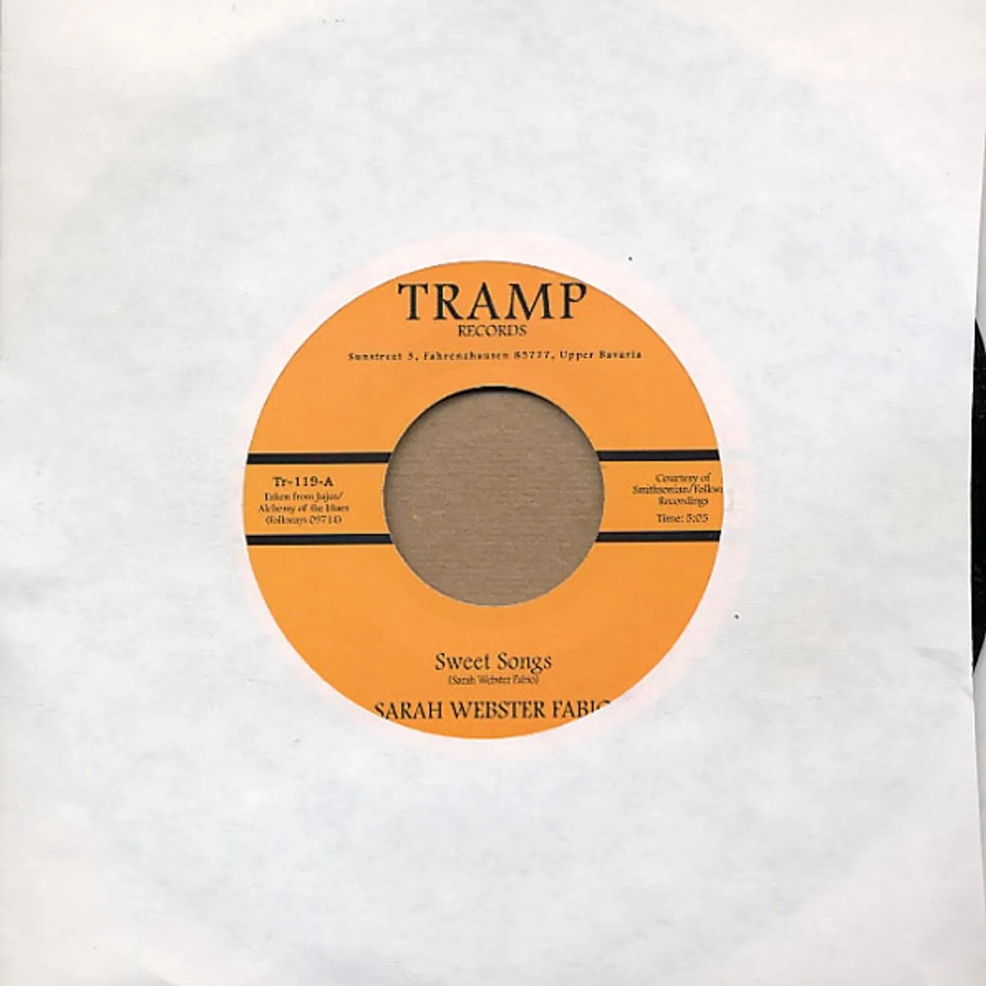 Sarah Webster Fabio SWEET SONGS Vinyl Record - UK Release