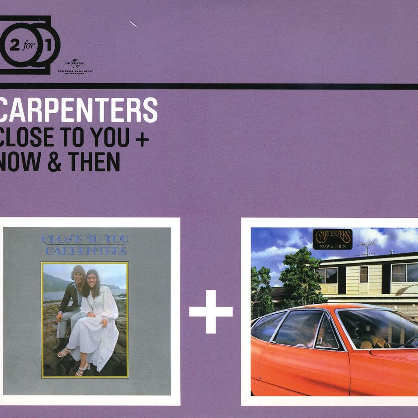 Carpenters CLOSE TO YOU/NOW & THEN CD