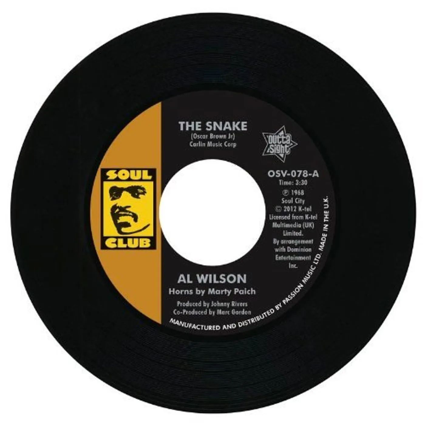 Al Wilson SNAKE/SHOW & TELL Vinyl Record