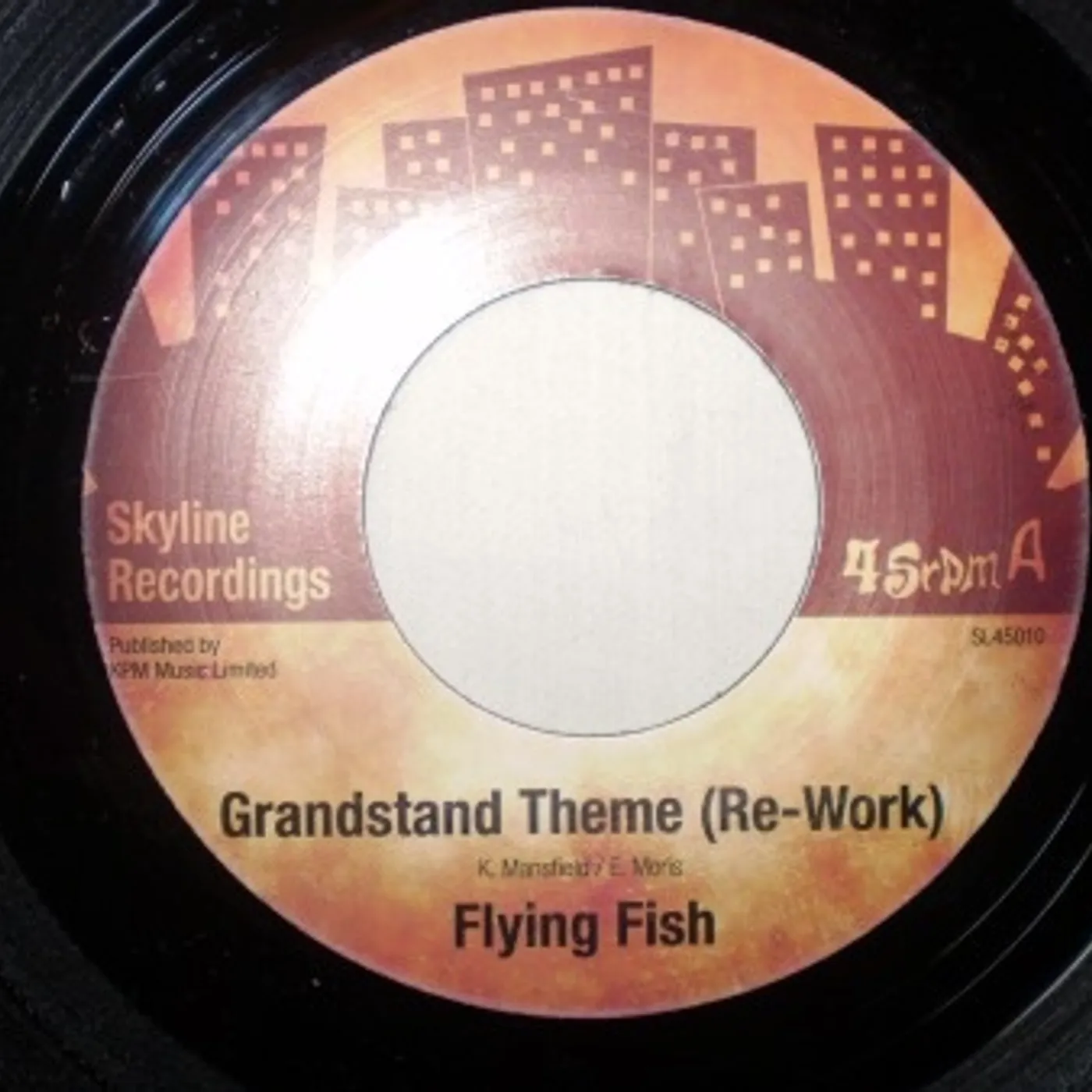 Flying Fish GRANDSTAND THEME (RE-WORK) Vinyl Record - UK Release