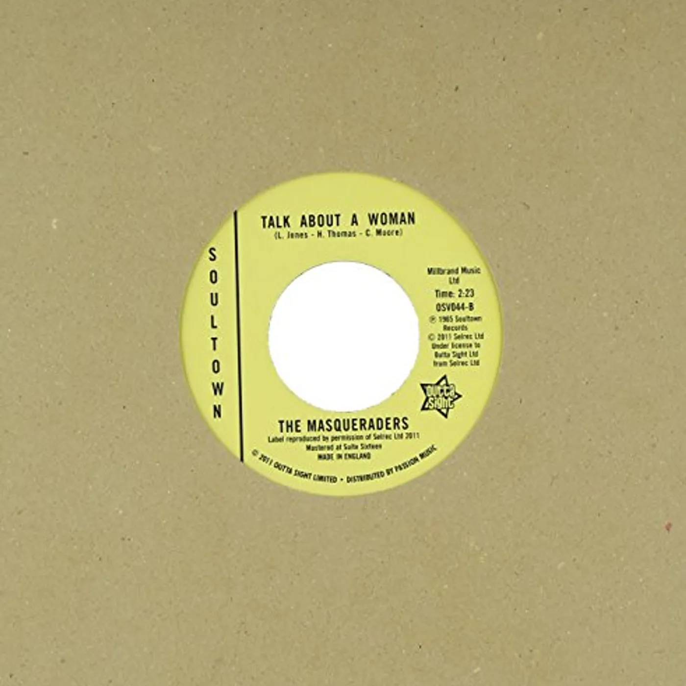 The Masqueraders THAT'S THE SAME THING/TALK ABOUT A WOMAN Vinyl Record