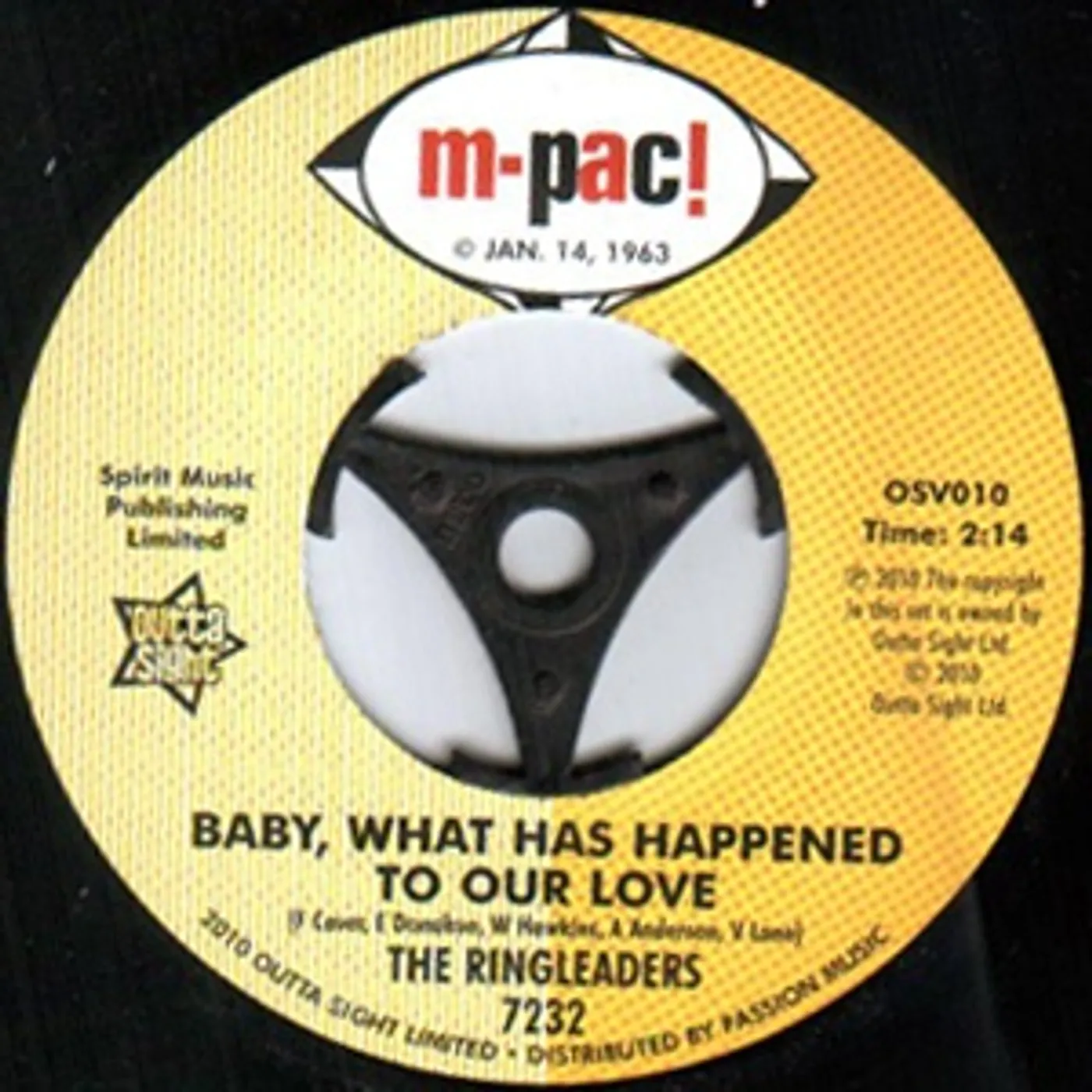 The Ringleaders BABY WHAT HAS HAPPENED TO OUR LOVE/ALL OF MY LIFE Vinyl Record