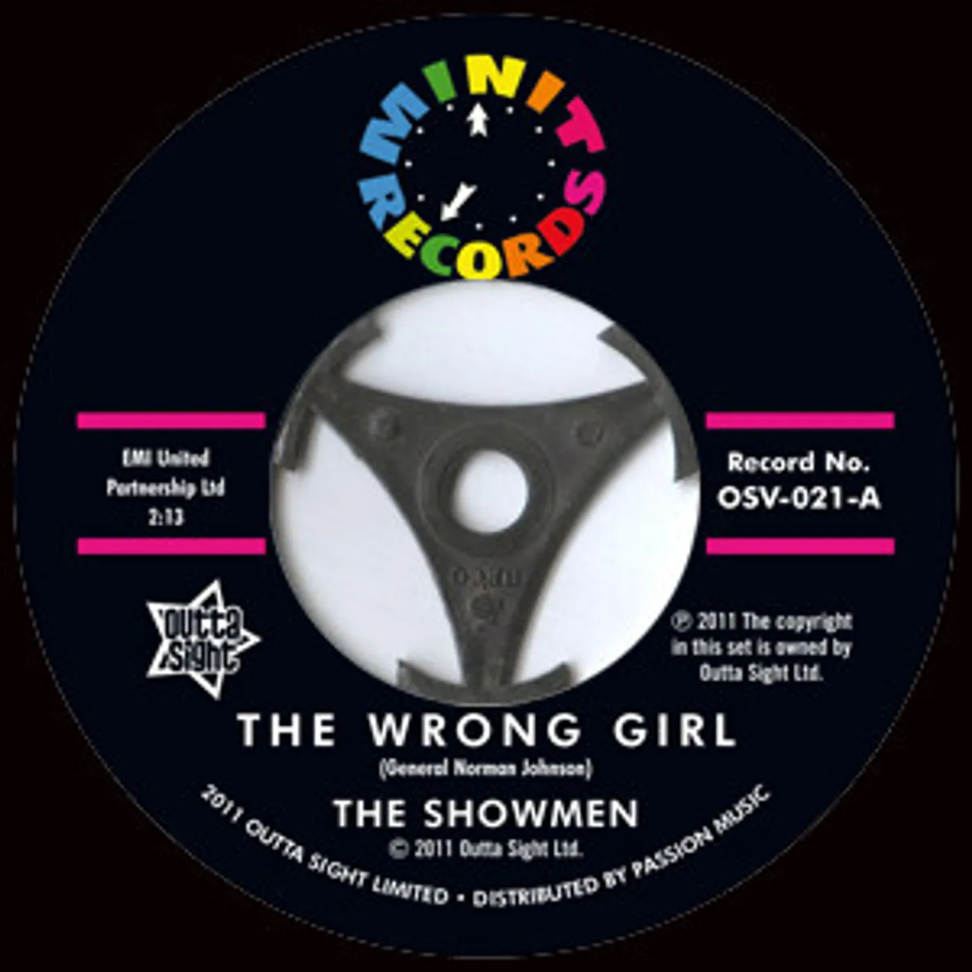 Showmen WRONG GIRL/FATE PLANNED IT THIS WAY Vinyl Record