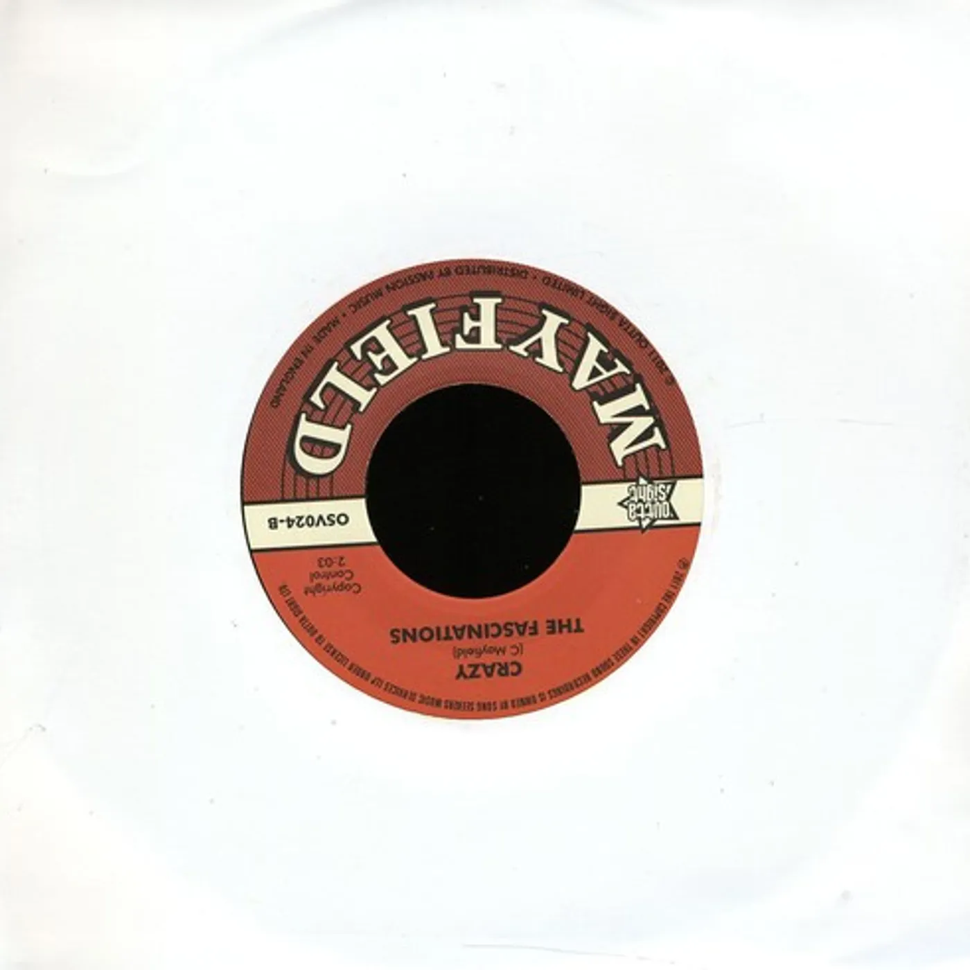 Facinations GIRLS ARE OUT TO GET YOU/CRAZY Vinyl Record