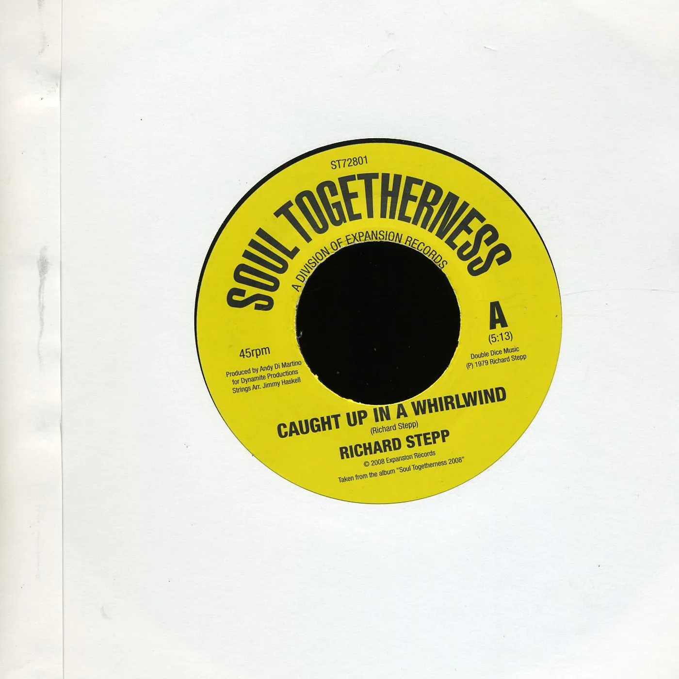 Ichard Stepp CAUGHT UP IN A WHIRLWIND/WHEN WE MEET AGAIN Vinyl Record