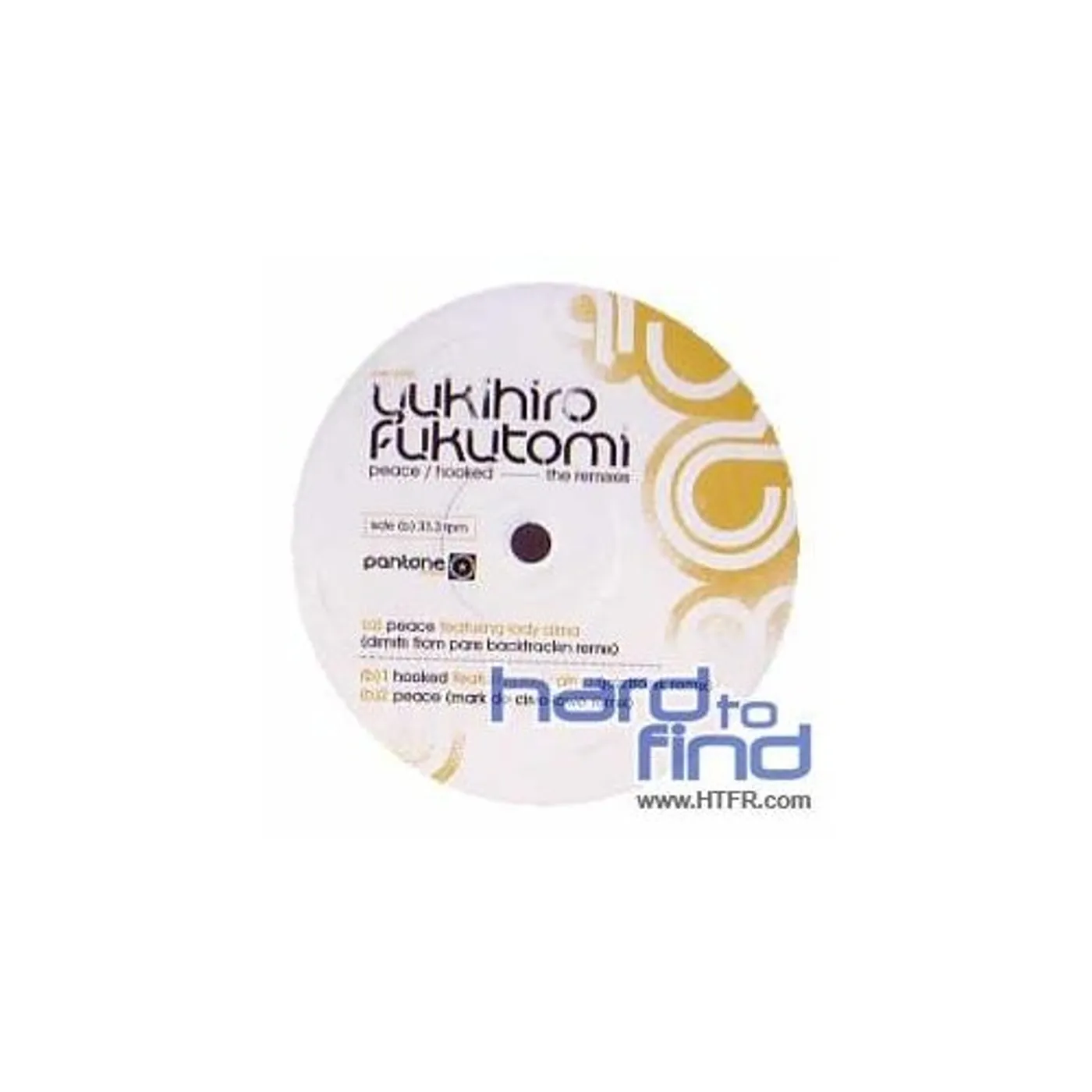 Yukihiro Fukutomi PEACE/HOOKED REMIXES Vinyl Record - UK Release