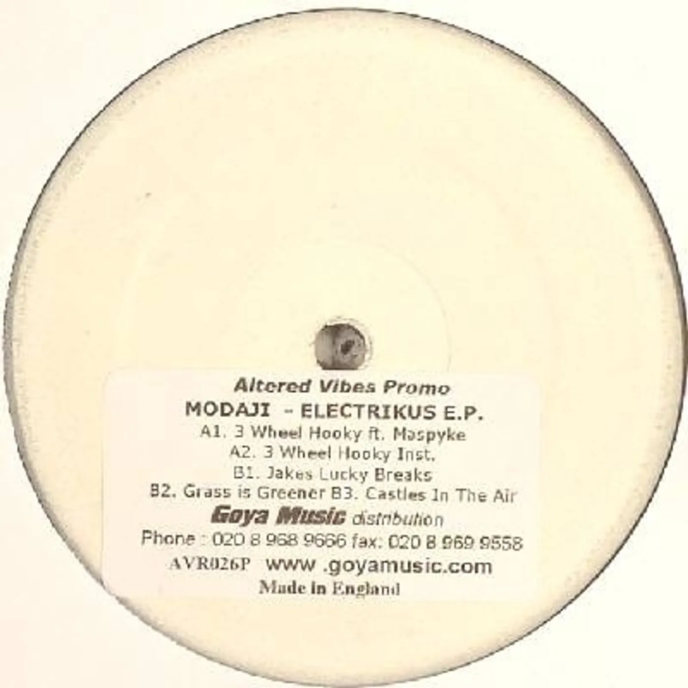 Modaji ELECTRIKUS EP Vinyl Record - UK Release