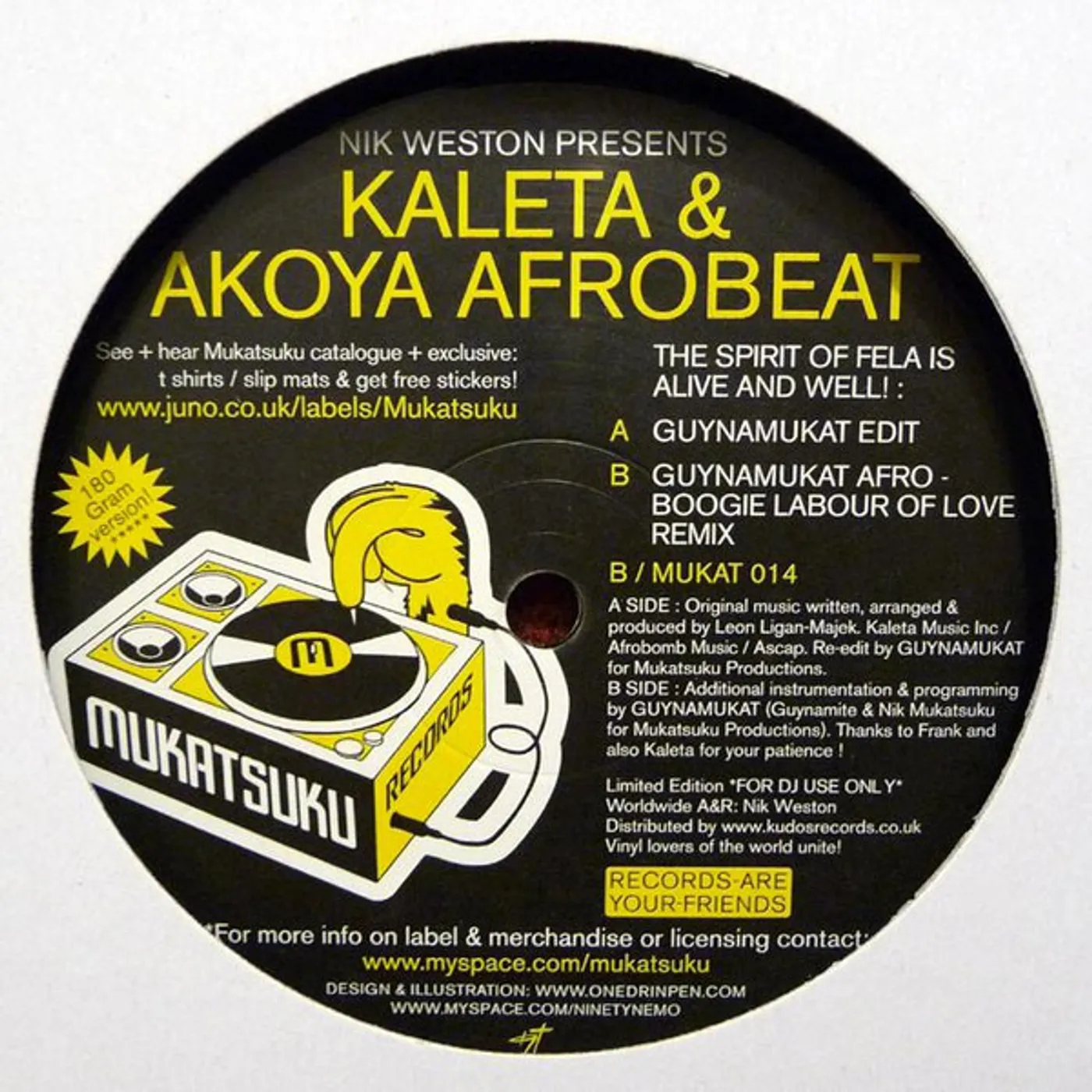 Kaleta & Akoya Afrobeat SPIRIT OF FELA IS ALIVE & WELL Vinyl Record - UK Release