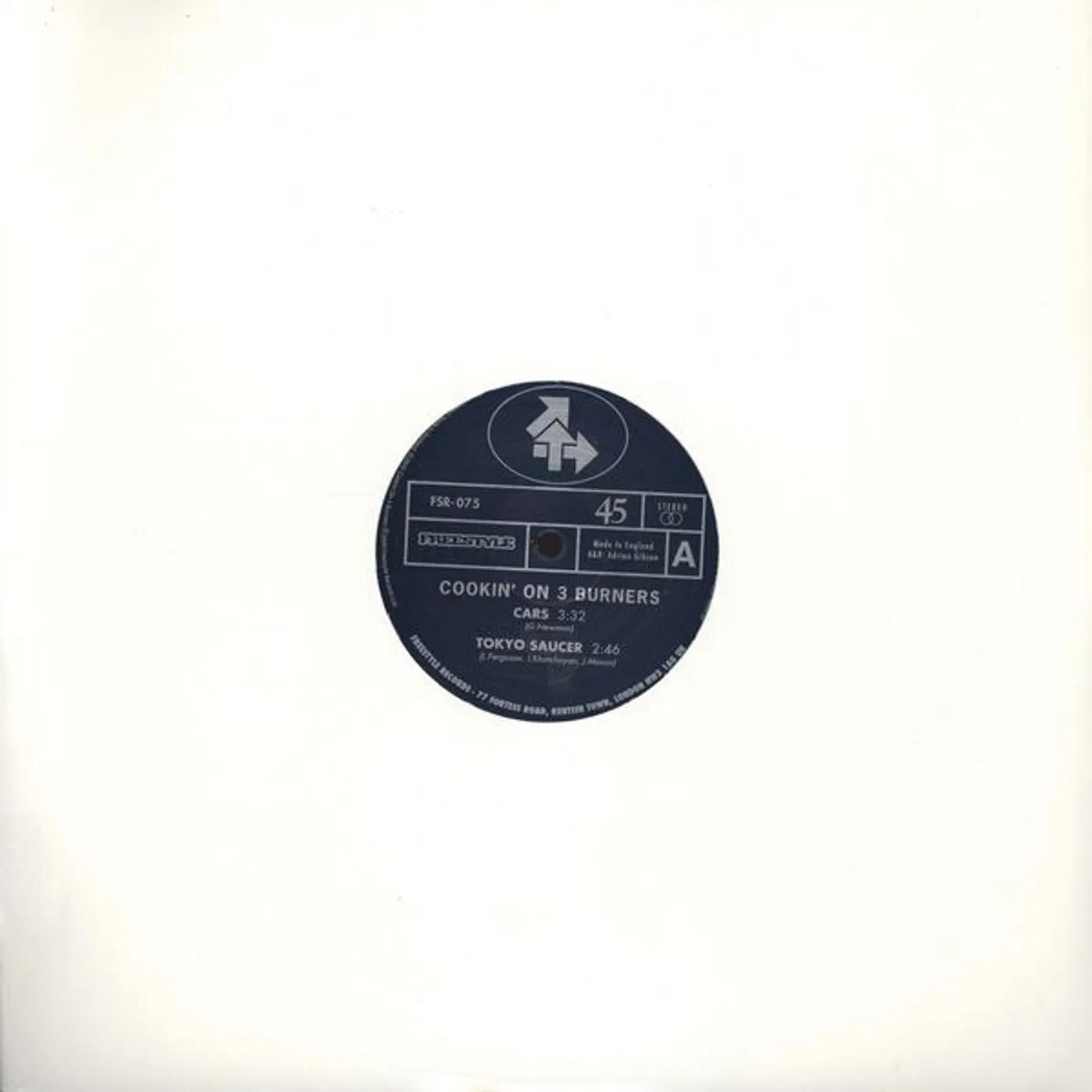 Cookin' On 3 Burners CARS Vinyl Record - UK Release