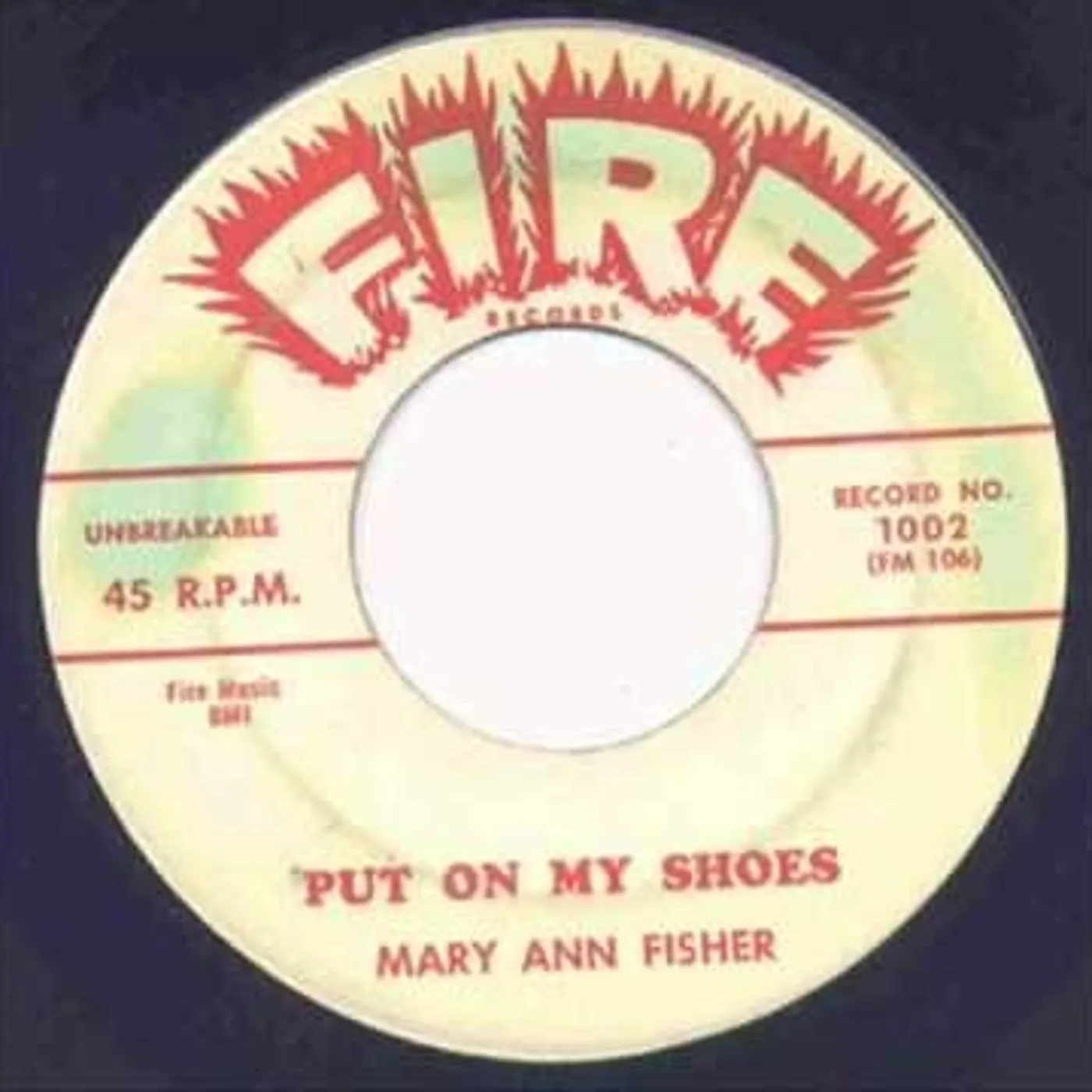 Mary Ann Fisher PUT ON MY SHOES Vinyl Record - UK Release