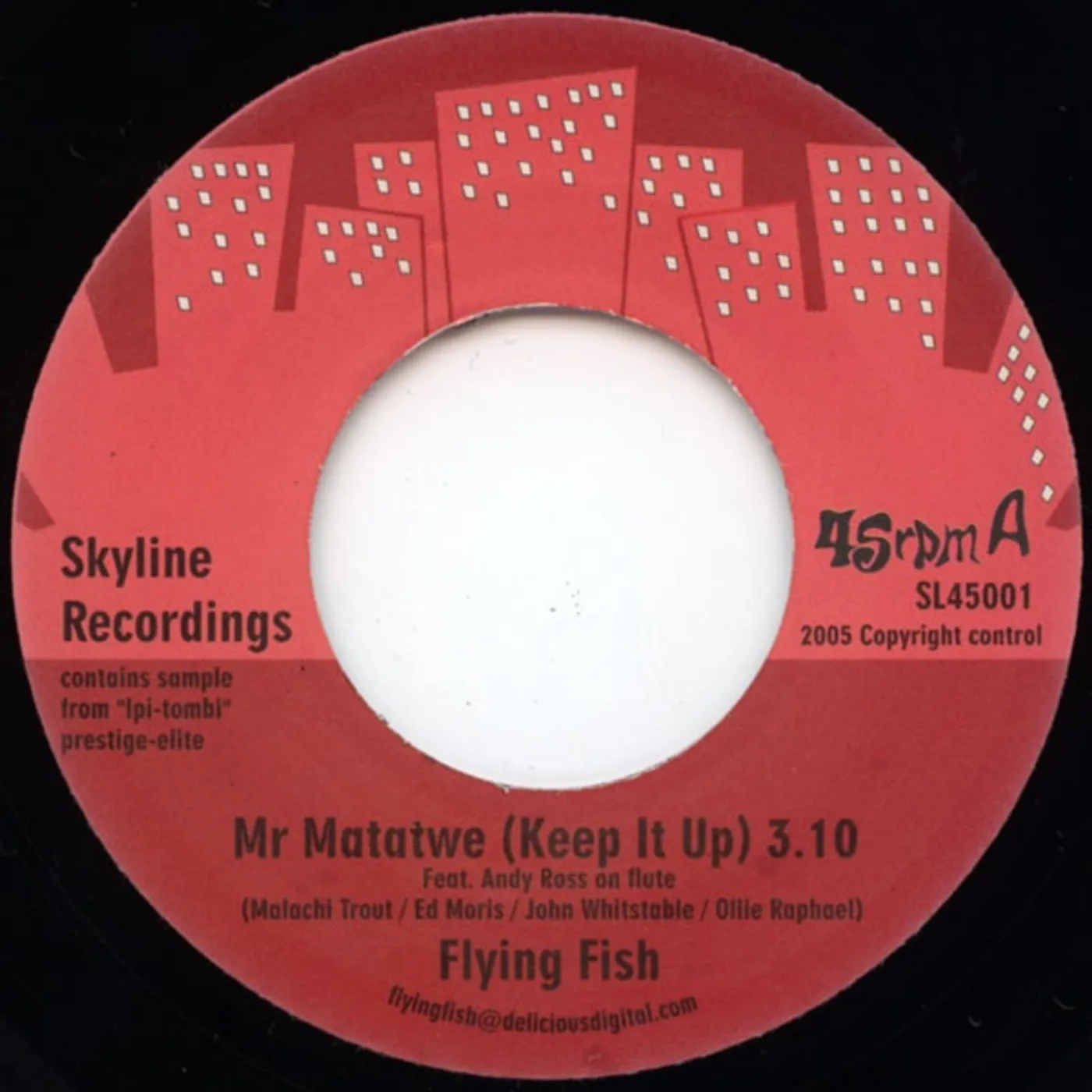 Flying Fish MR MATATWE Vinyl Record - UK Release