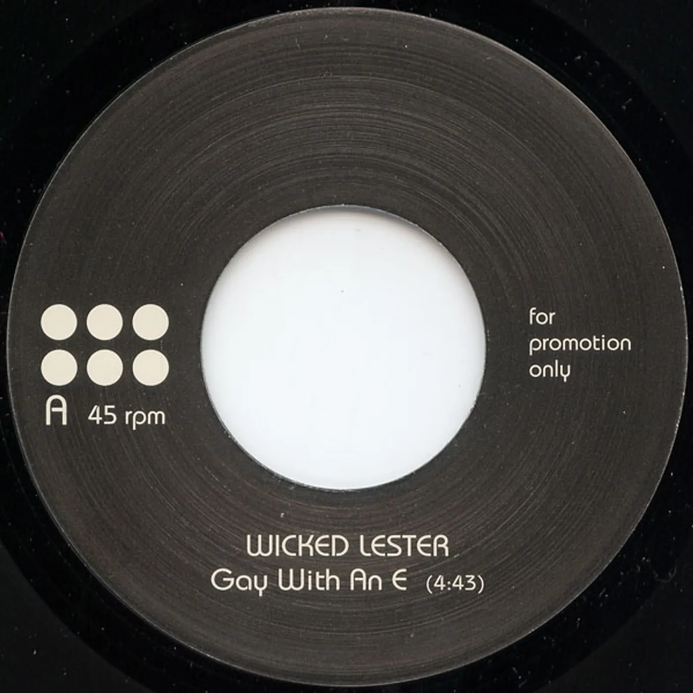 Wicked Lester GAY WITH AN E Vinyl Record - UK Release