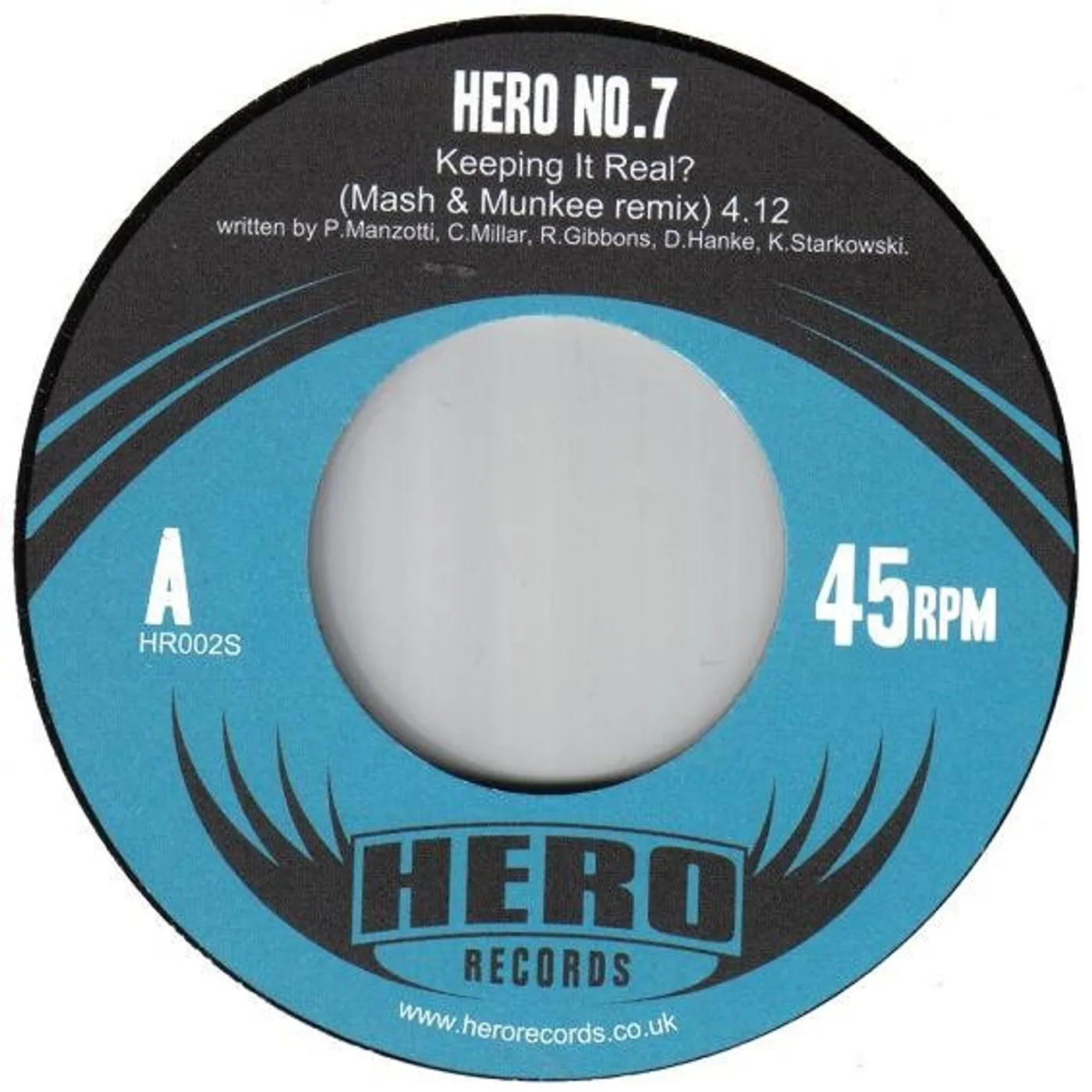 Hero No.7 KEEPING IT REAL-MASH & MUNKEE REMIX Vinyl Record - UK Release