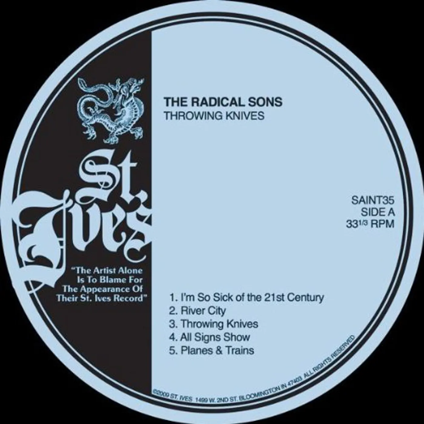 Radical Sons Throwing Knives Vinyl Record