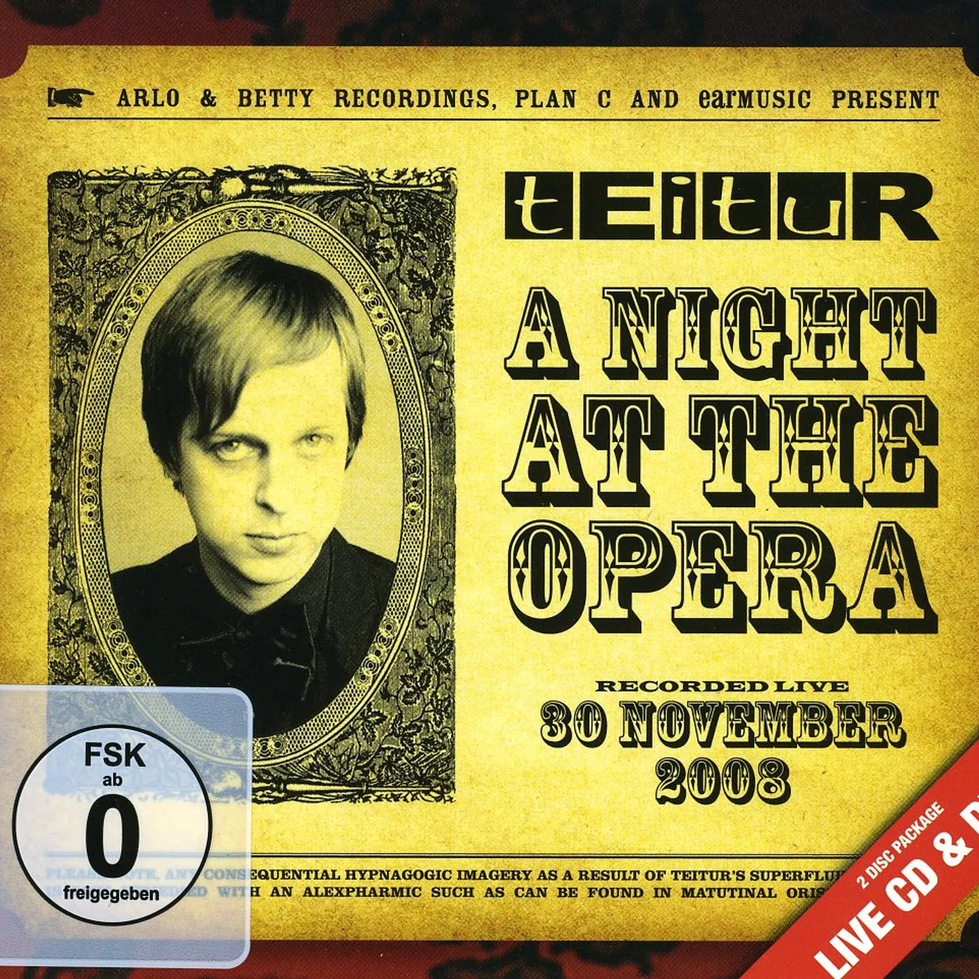 Teitur A NIGHT AT THE OPERA CD