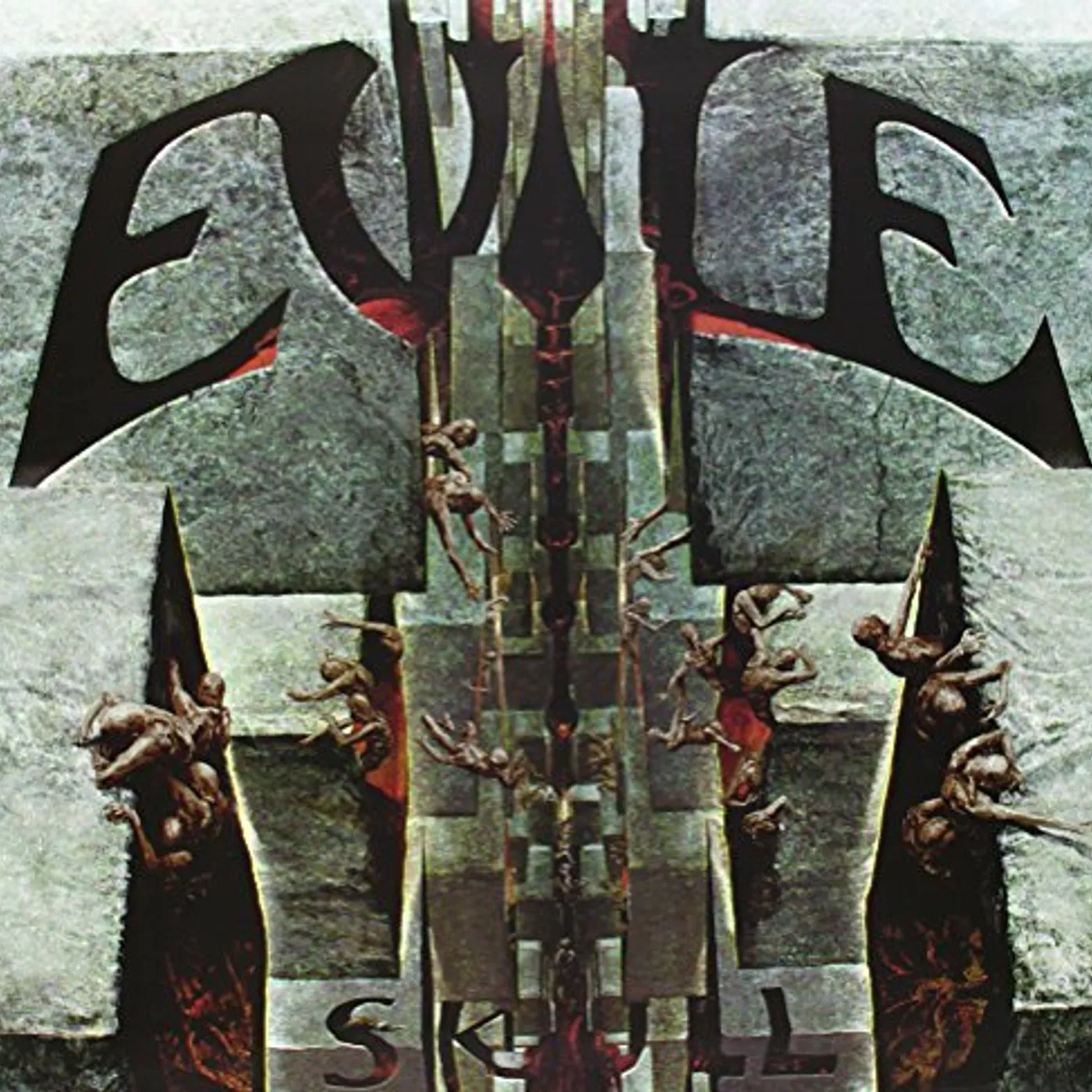 Evile Skull Vinyl Record
