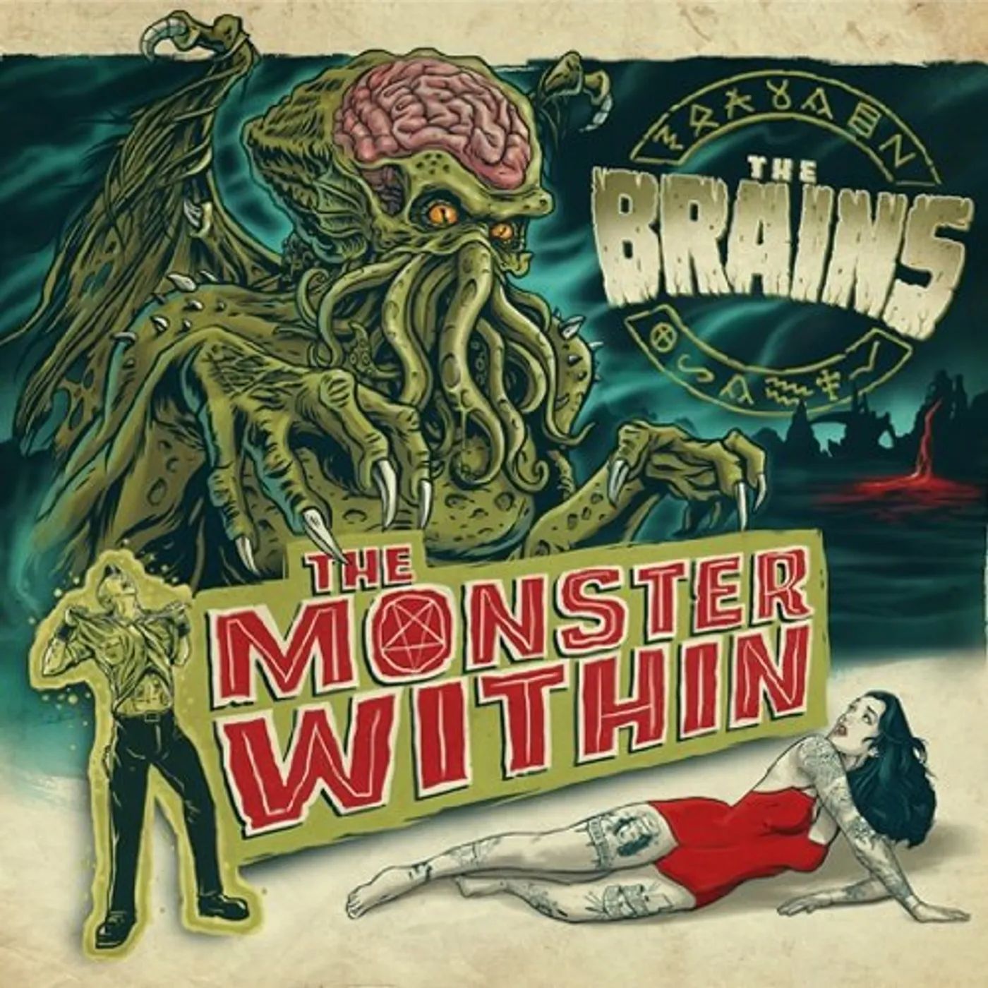 Brains MONSTER WITHIN THE Vinyl Record - Canada Release