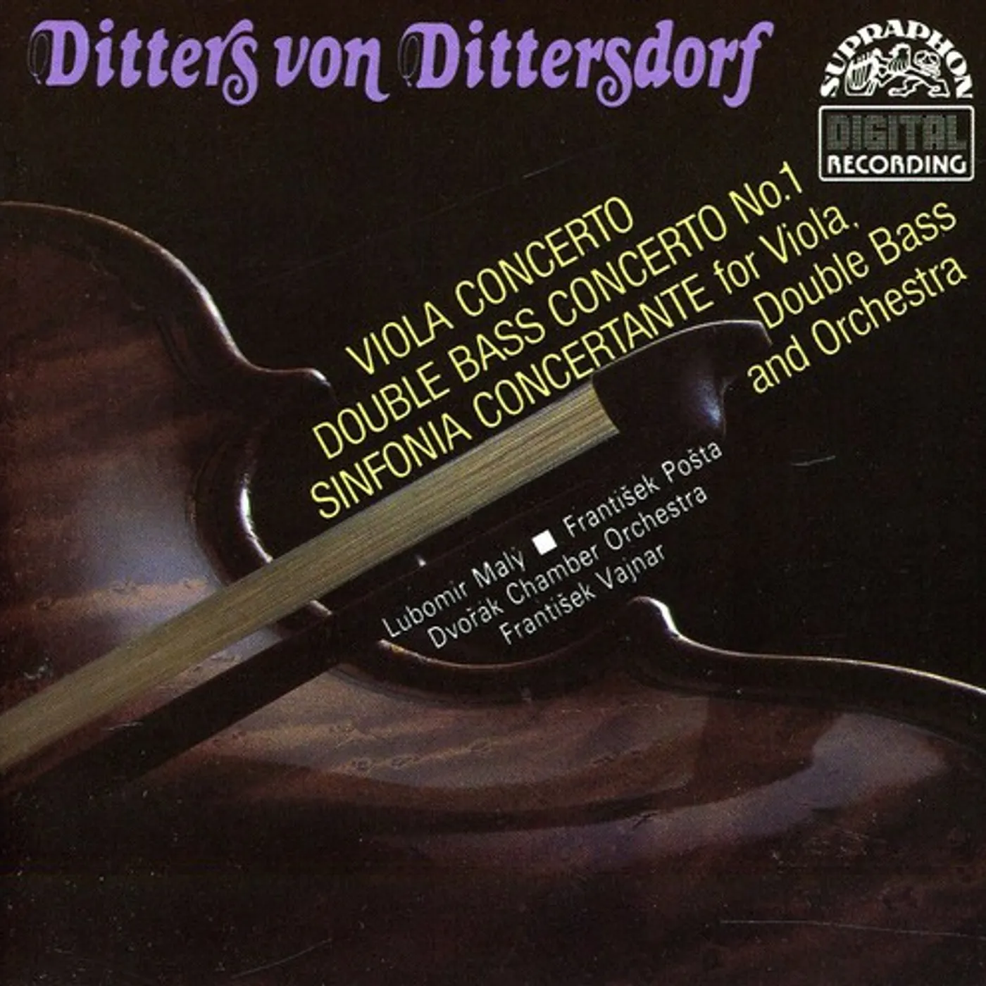 A. Dvorak DITTERSDORF-CONCERTOS CD