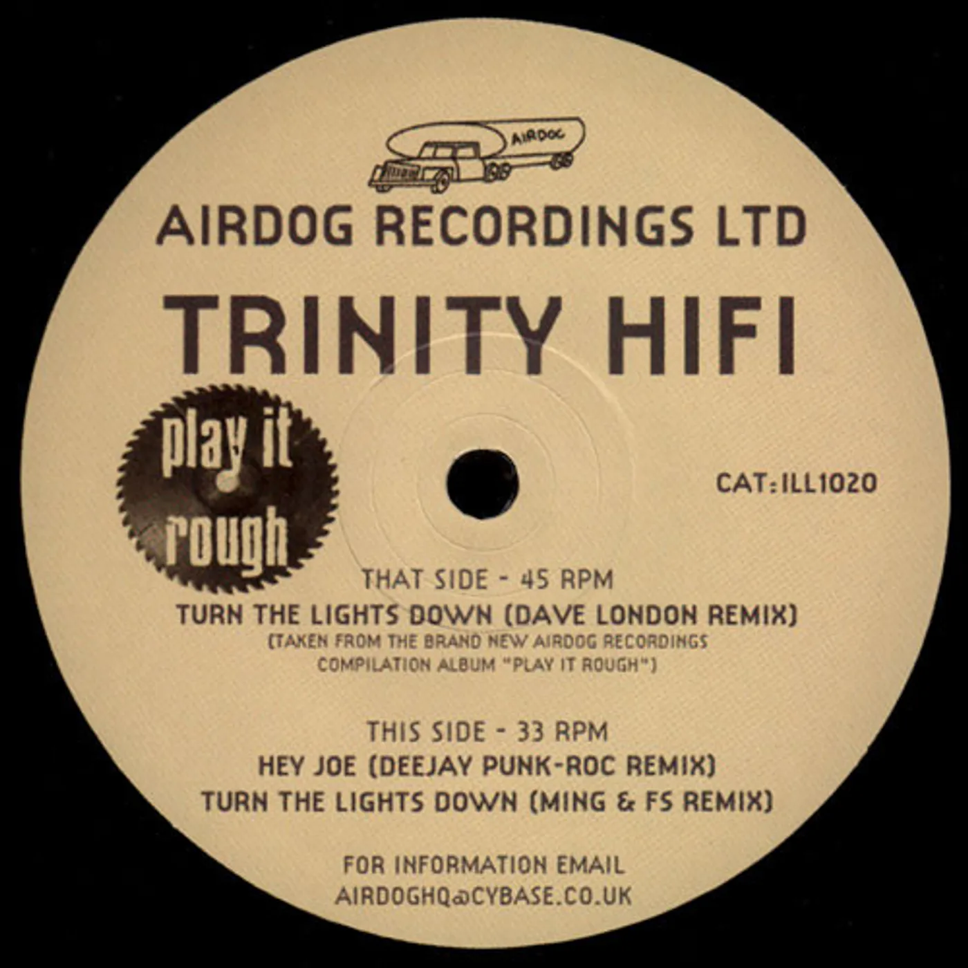 Trinity Hi-Fi Turn The Lights Down Vinyl Record