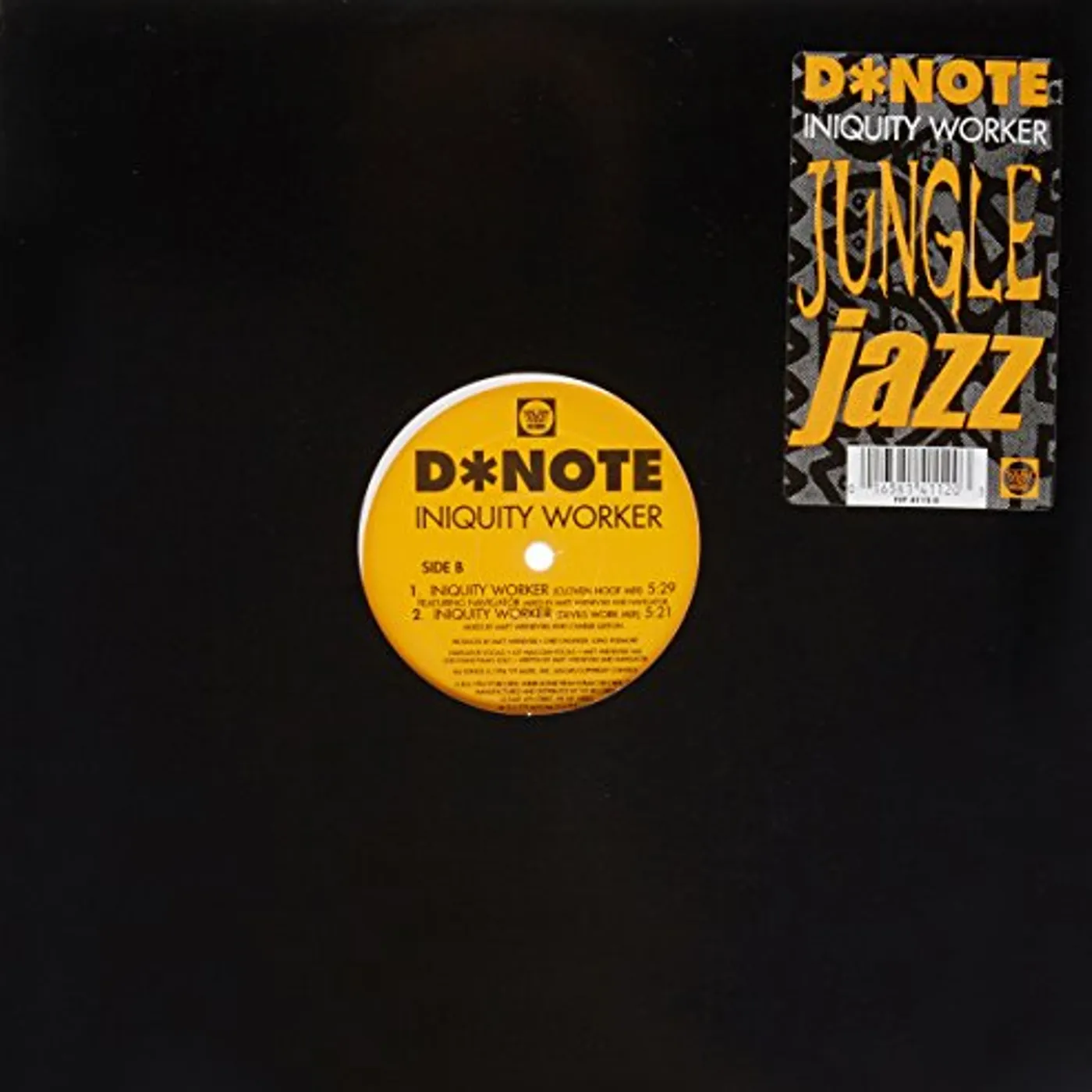 D*Note Iniquity Worker Vinyl Record