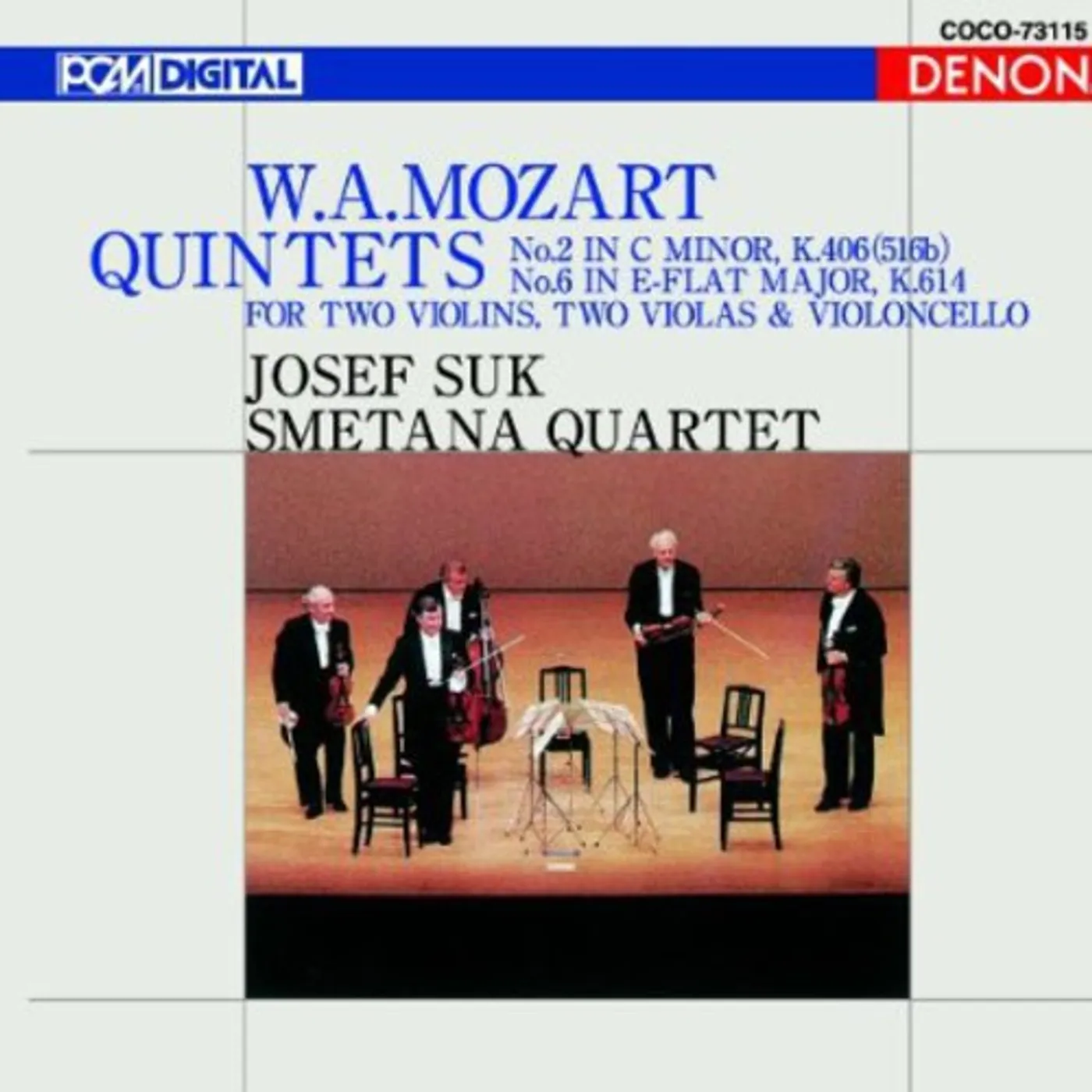 Smetana Quartet MOZART: STRING QUINTET 2 6: SUK SM CD