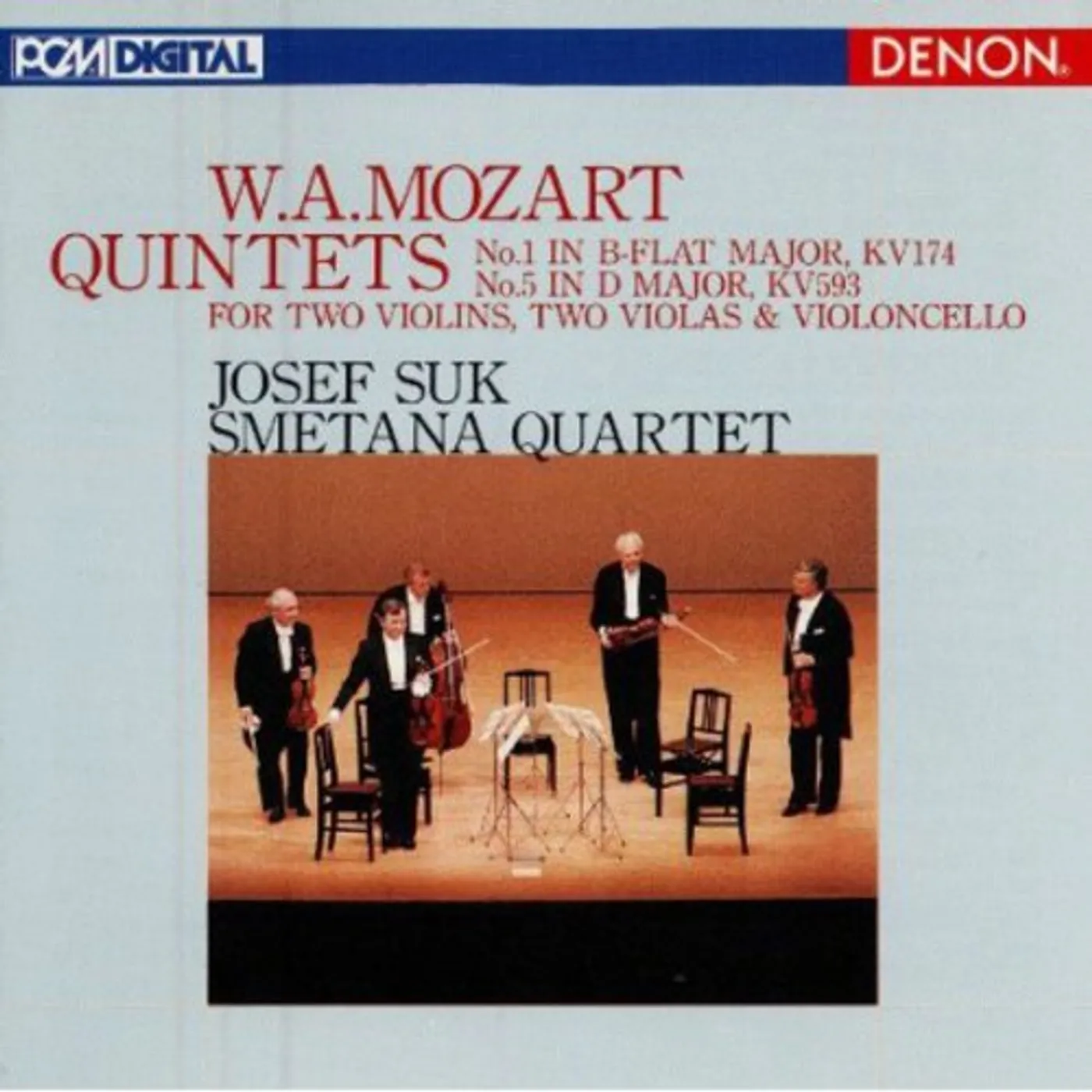 Smetana Quartet MOZART: STRING QUINTETS NO. 1 & NO. 5 CD