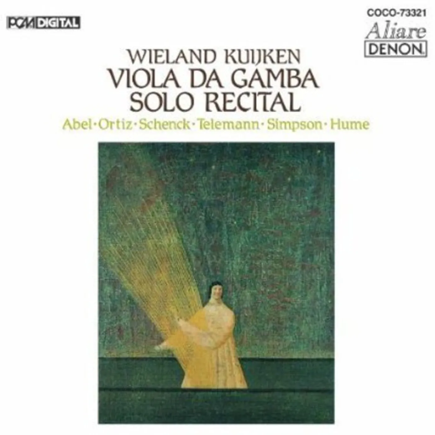 Wieland Kuijken VIOLA DA GAMBA-SOLO RECITAL CD