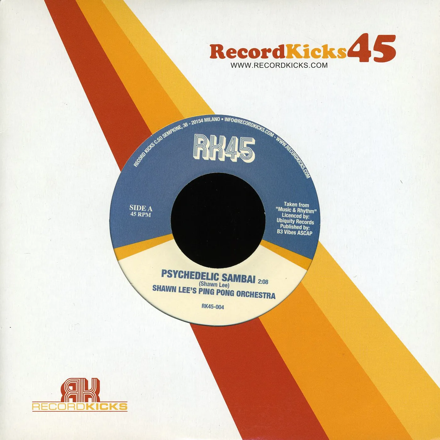 Shawn Ping Pong Orchestra B/W Betty Wright Lees PSYCHEDELIC SAMBAI B/W MAN OF MINE Vinyl Record